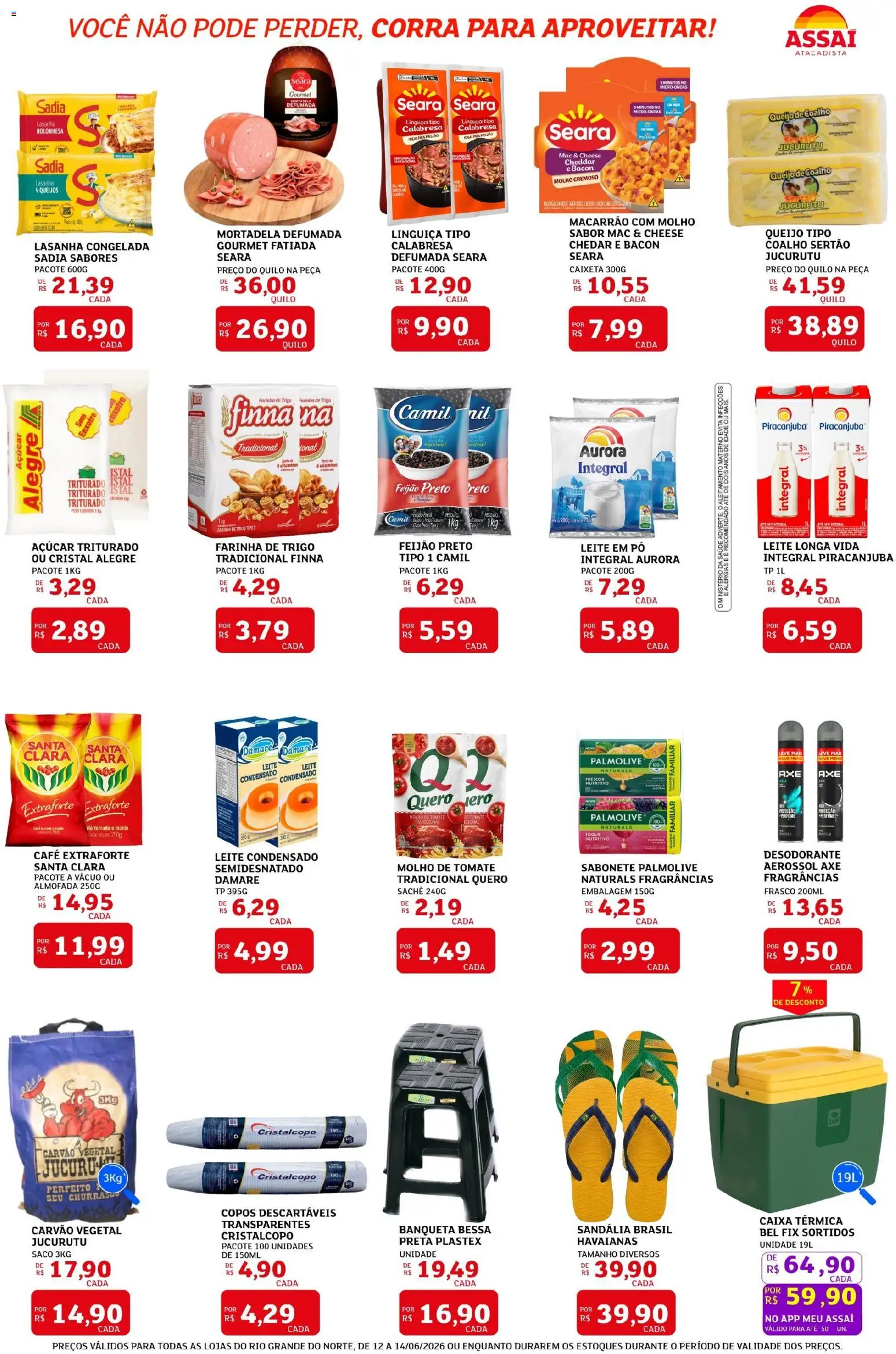 Assaí Atacadista Folheto - válido de 12.06.2026 | Página: 2 | Produtos: Feijão, Desodorante, Café, Microondas