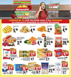 RedEconomia ofertas - Pré-Visualização do folheto da loja RedEconomia, válido de 30/09/2026 | Página: 1 | Produtos: Farinha de trigo, Leite, Iogurte, Doce