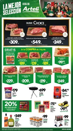 Vista previa de Arteli folleto Carnes & Cortes, nuevo folleto de la tienda, válido en México a partir del 19.06.2026