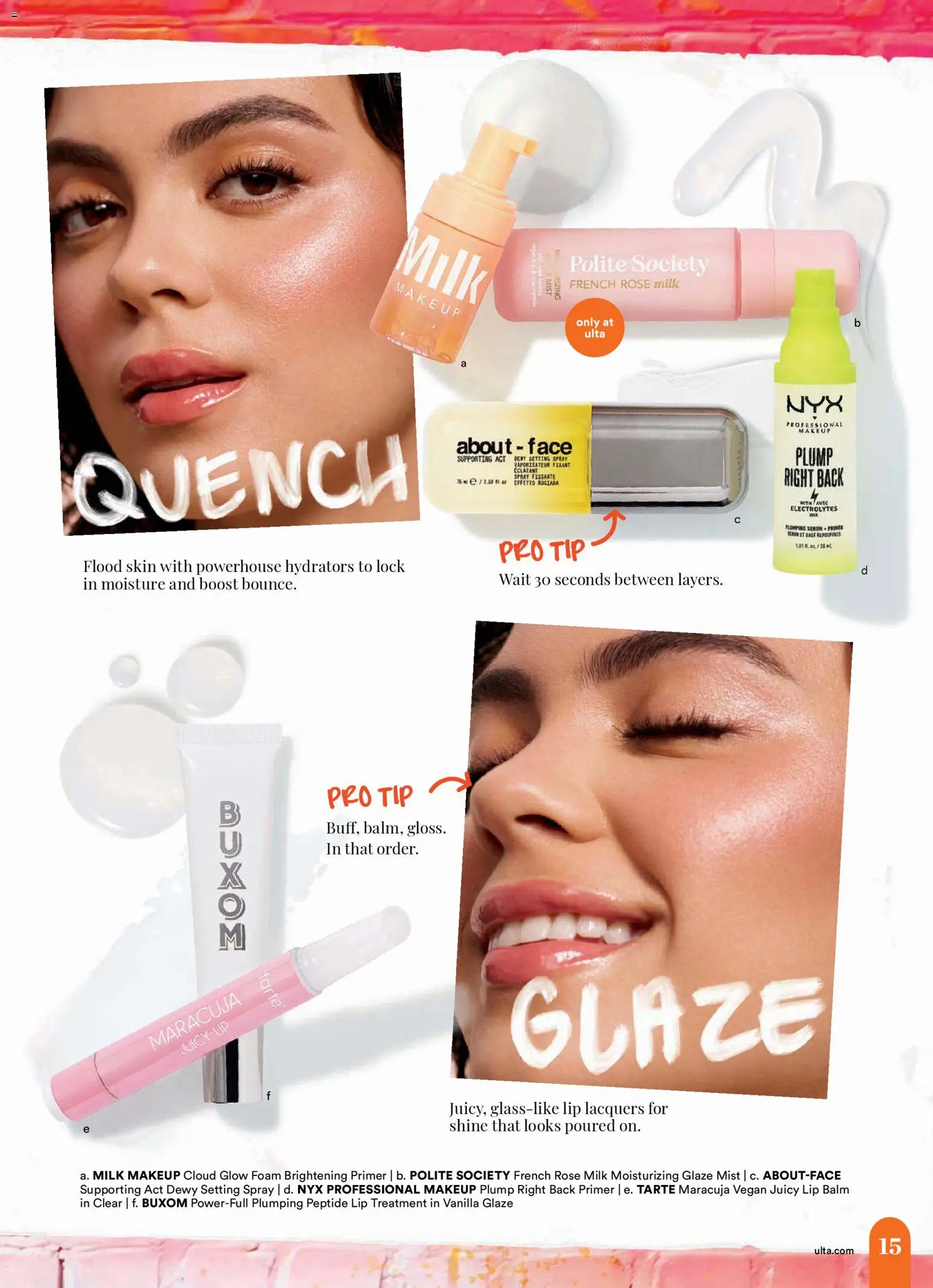Ulta Beauty Weekly Ad - valid from 17.05.2026 | Page: 15 | Products: Setting Spray, Milk