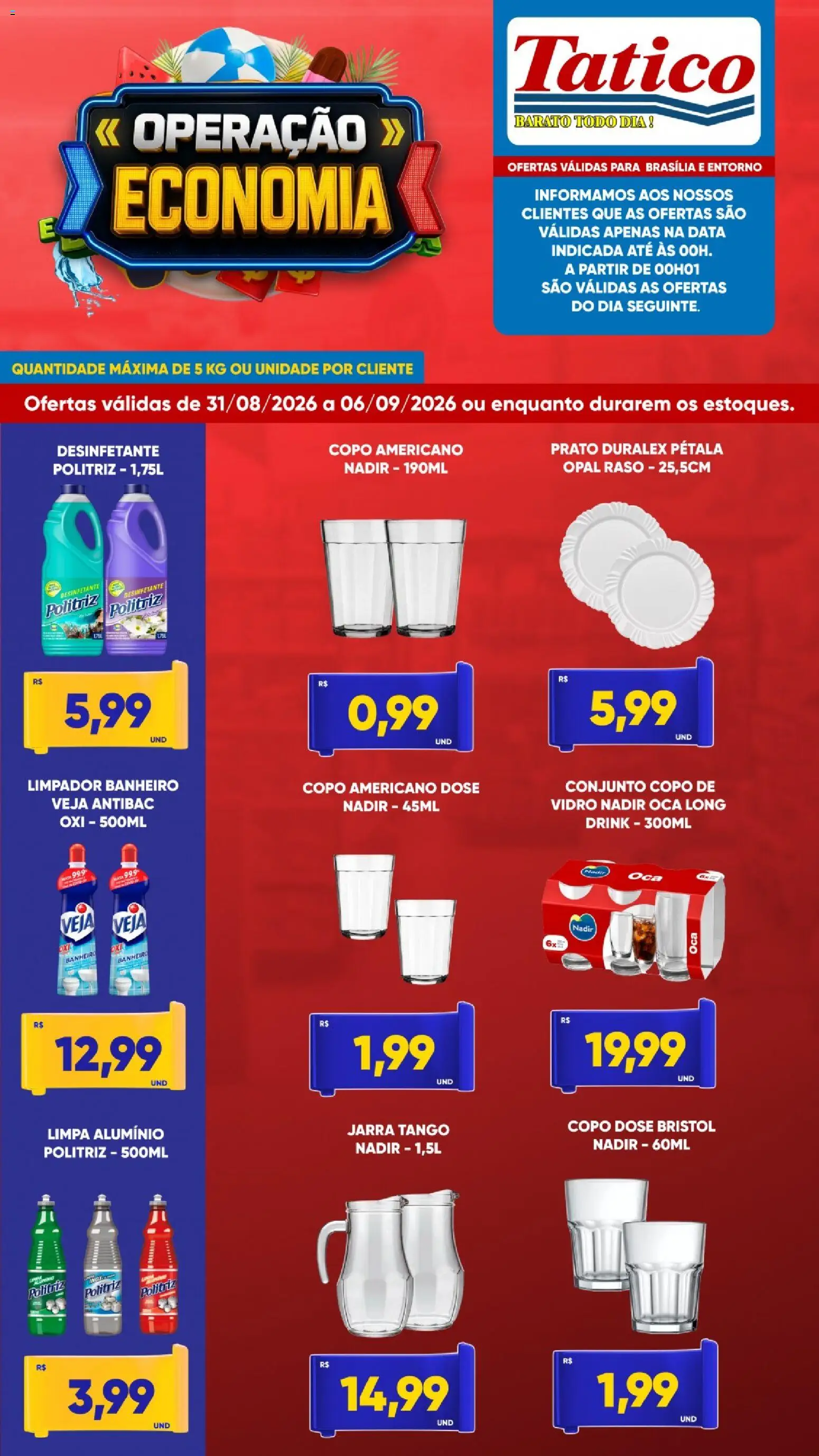 Tatico Folheto - válido de 31/08/2026 | Página: 9 | Produtos: Limpa alumínio, Jarra, Desinfetante