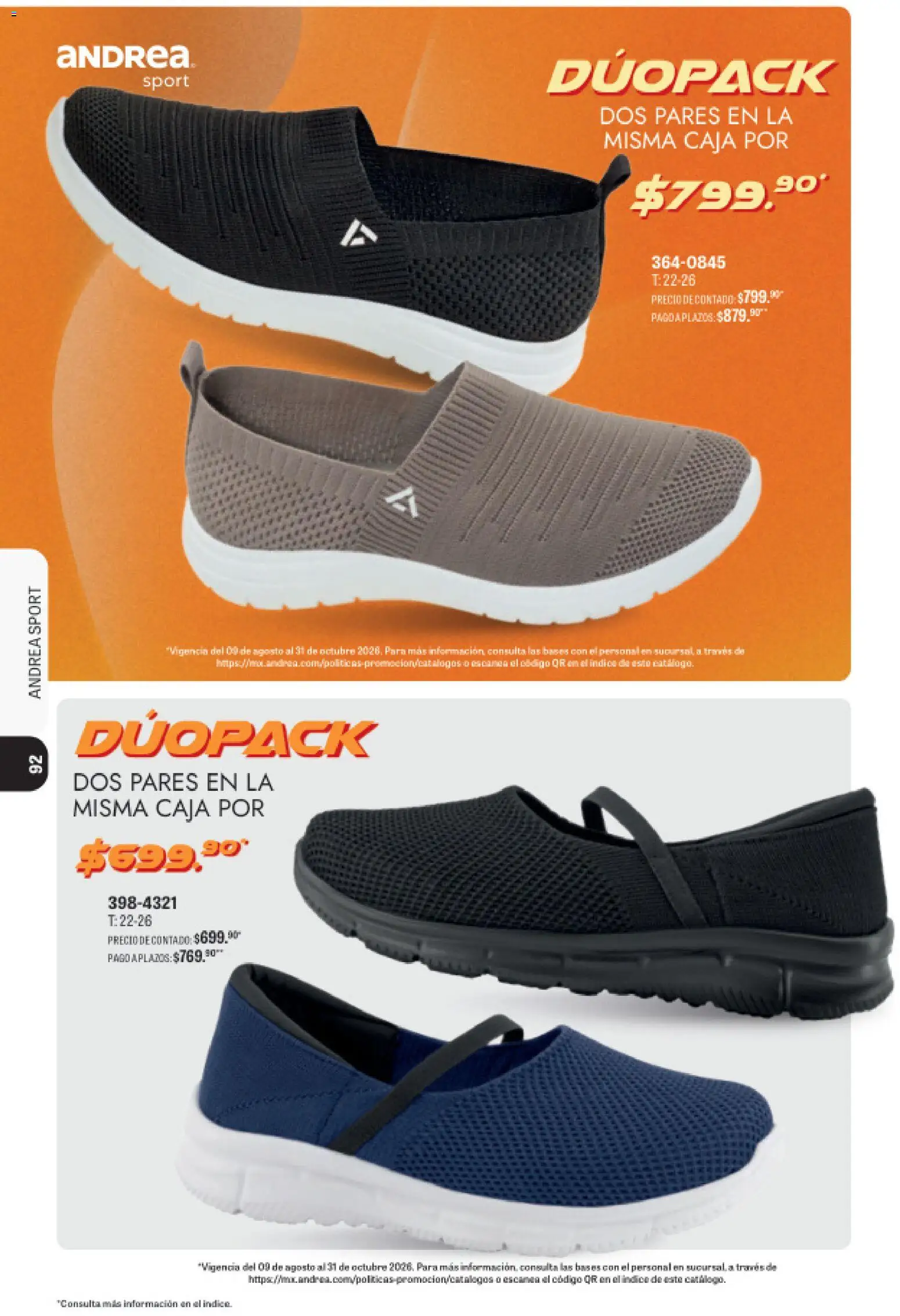 Nuevas ofertas de Andrea válidas en toda la República Mexicana desde el 23/08/2026. ¡Encuentra las mejores ofertas en Andrea catálogo Sport! | Página: 81