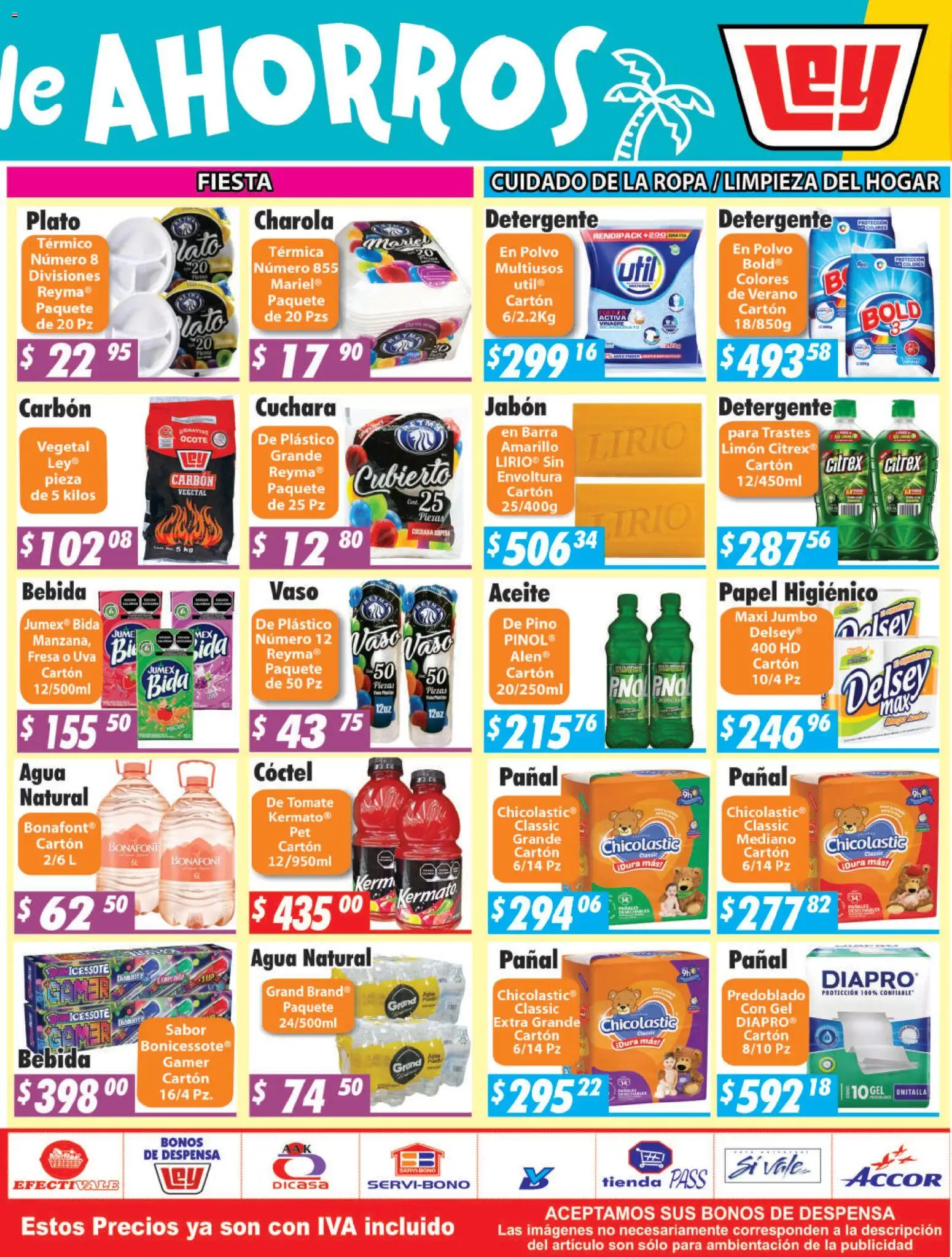 Nuevas ofertas de Casa Ley válidas en toda la República Mexicana desde el 13/07/2026. ¡Encuentra las mejores ofertas en Casa Ley folleto Tepic! | Página: 4 | Productos: Detergente, Uva, Polvo, Jabón