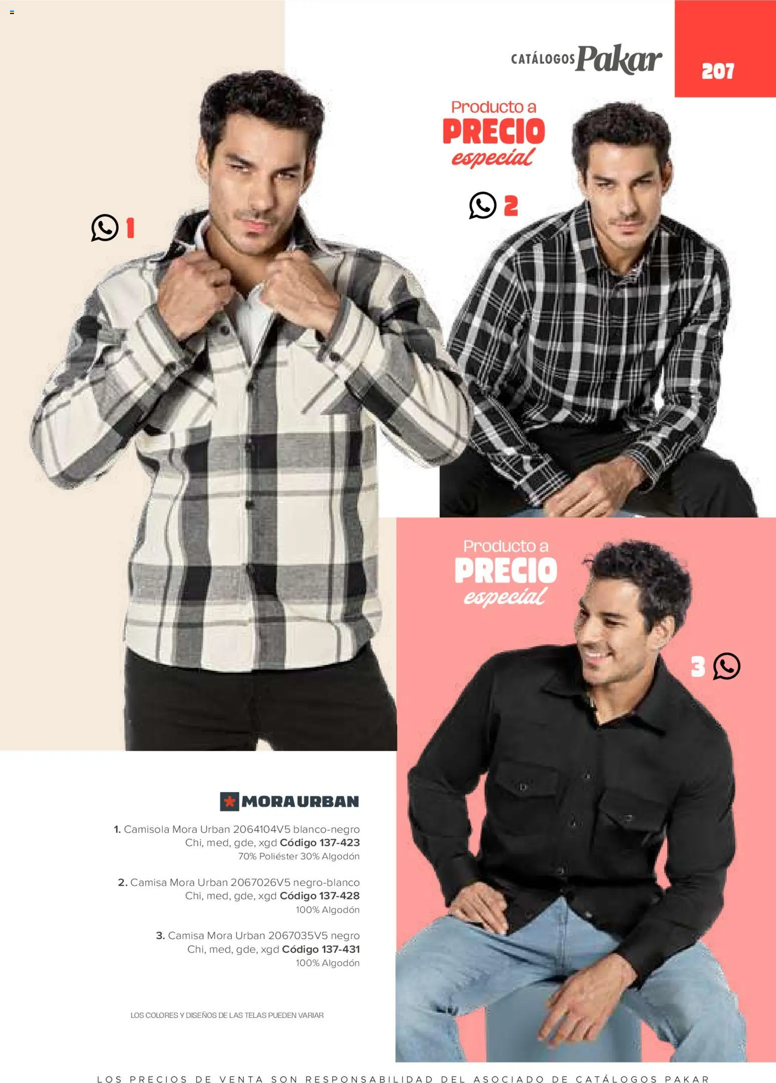 Nuevas ofertas de SC Pakar válidas en toda la República Mexicana desde el 30.01.2026. ¡Encuentra las mejores ofertas en SC Pakar catálogo Ropa! | Página: 207 | Productos: Camisa, Algodón