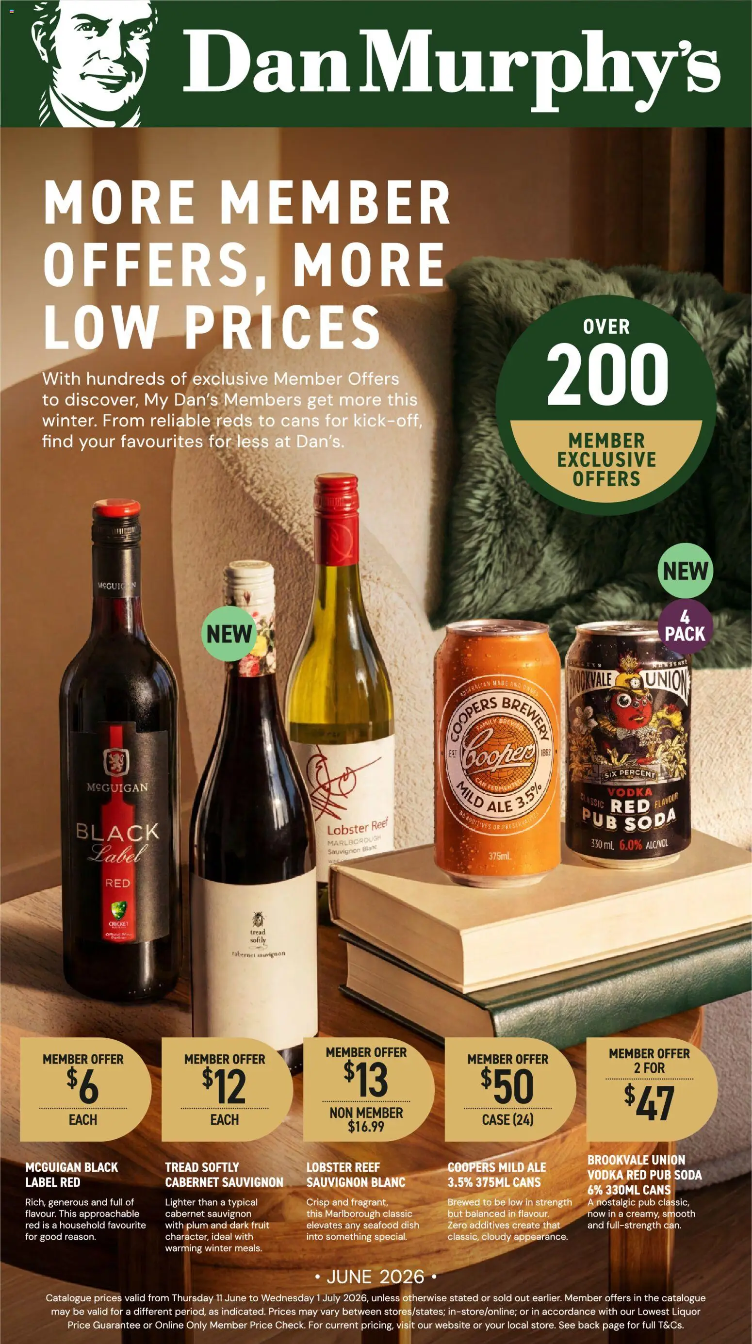 Dan Murphy's catalogue - valid from 11.06.2026 | Page: 1 | Products: Household, Vodka, Seafood, Case