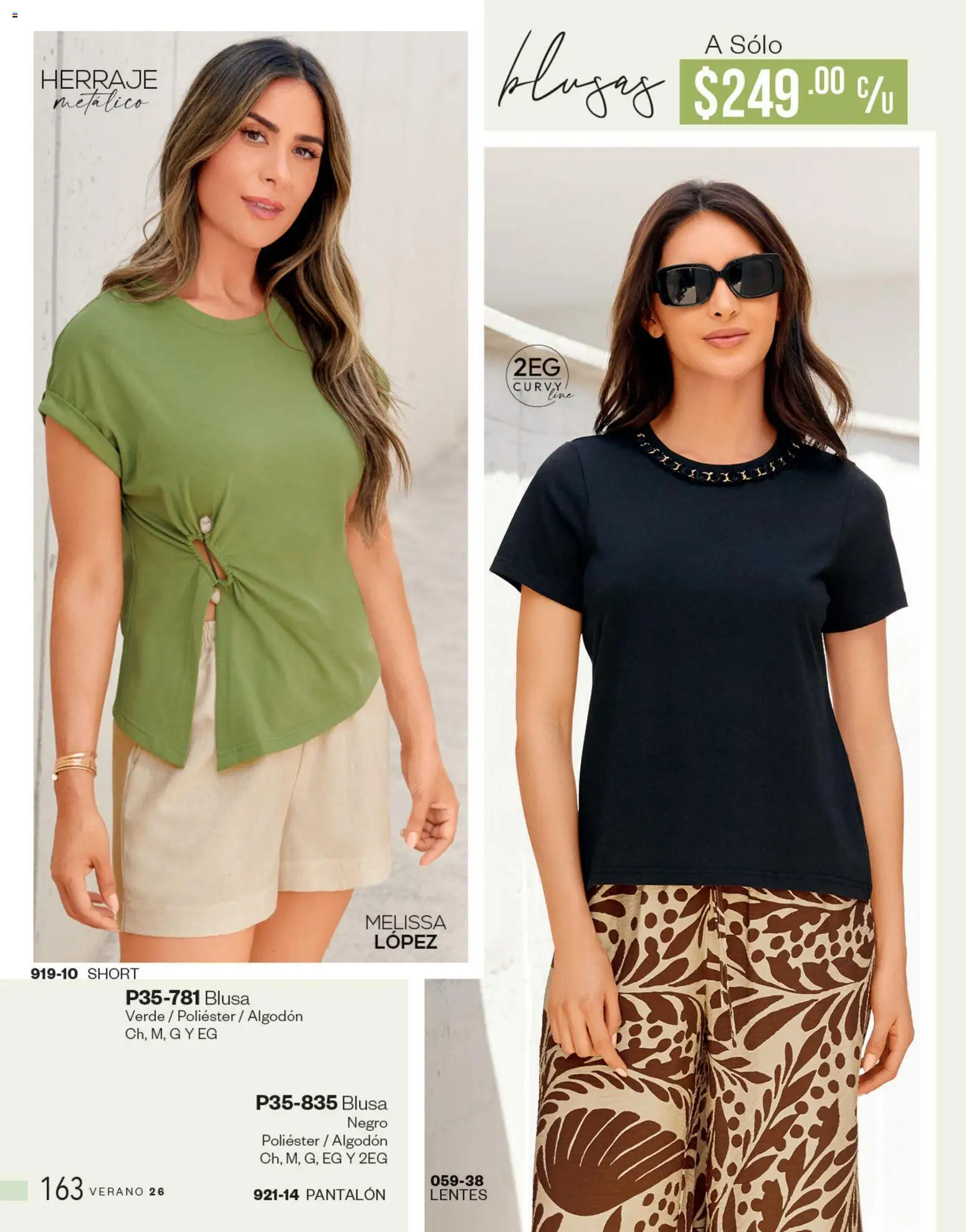 Nuevas ofertas de Cklass válidas en toda la República Mexicana desde el 05.03.2026. ¡Encuentra las mejores ofertas en Cklass catálogo Complemento Verano Ropa! | Página: 164 | Productos: Blusa, Lentes, Algodón, Short