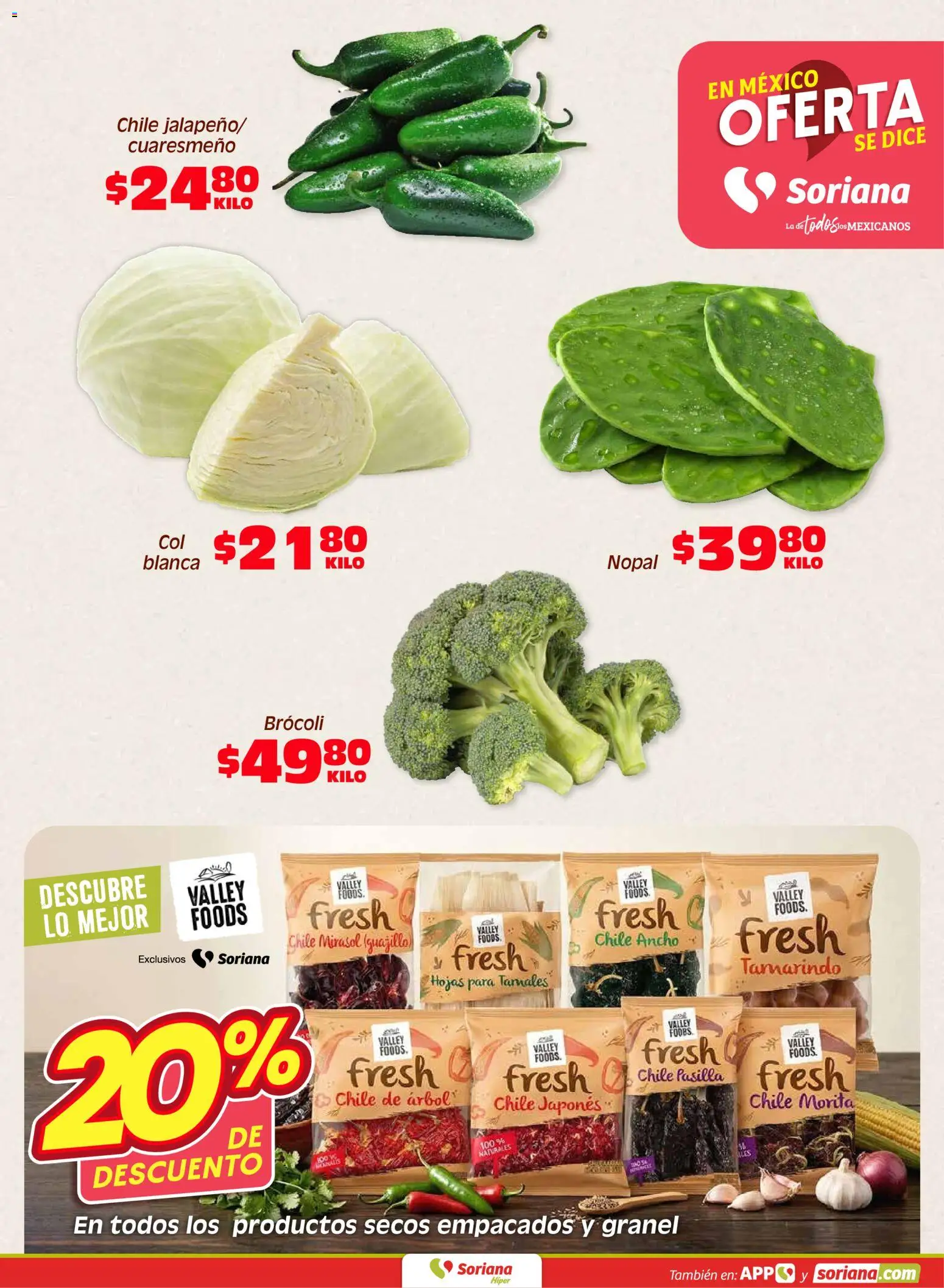 Nuevas ofertas de Soriana válidas en toda la República Mexicana desde el 31/07/2026. ¡Encuentra las mejores ofertas en Soriana Fin de Semana Híper: BCS, Son y Sin! | Página: 3 | Productos: Brocoli