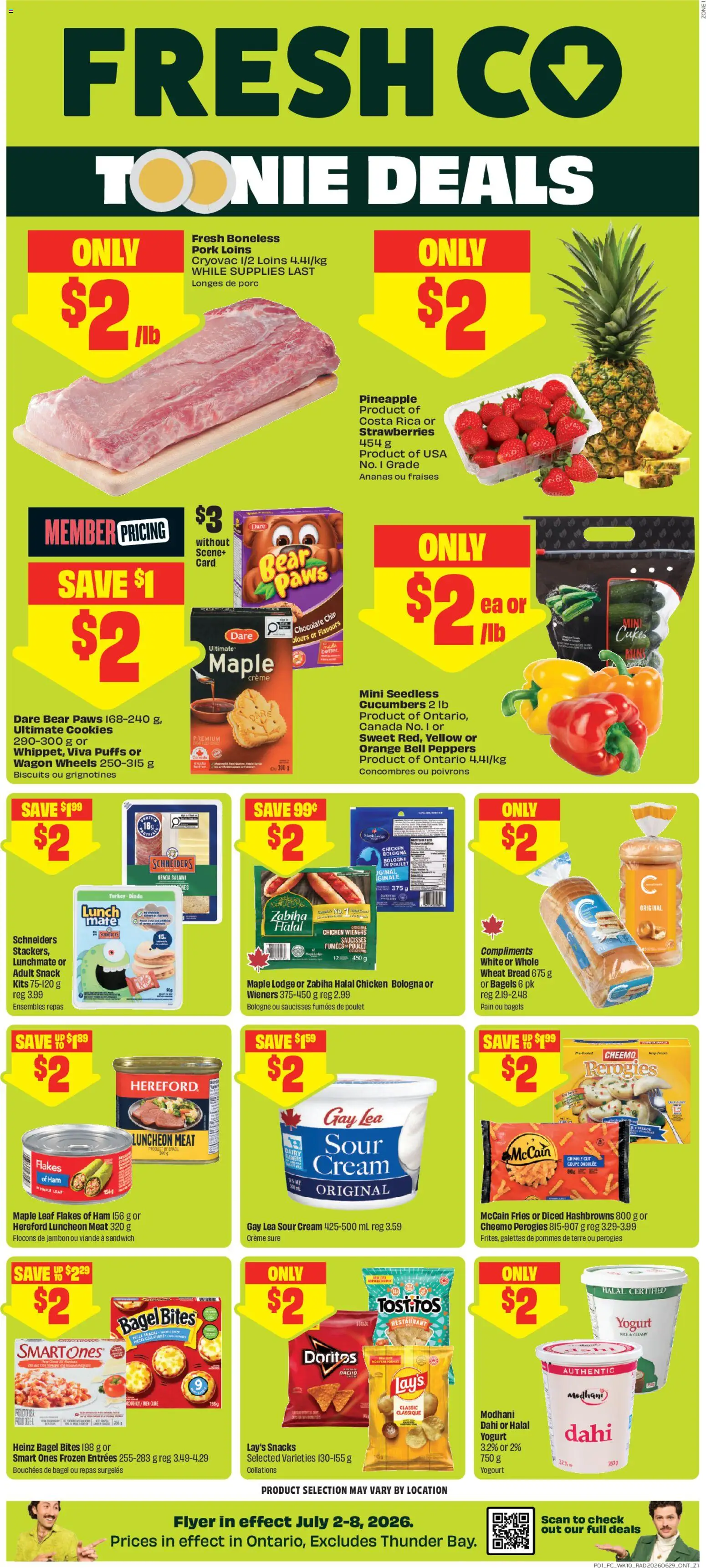 FreshCo FreshCo Circulaire Supermarkets Deals — page 1 of 10