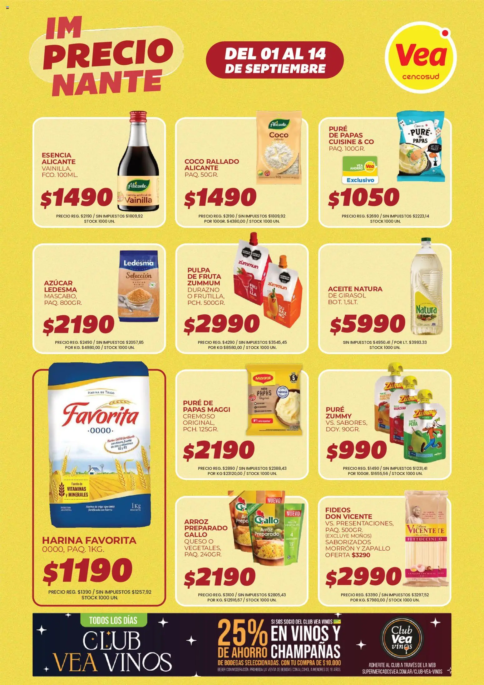 Vea - VOLANTE IMPRECIONANTE CUYO │ válido desde el 01/09/2026 | Página: 5 | Productos: Morrón, Fuente, Alcohol, Arroz