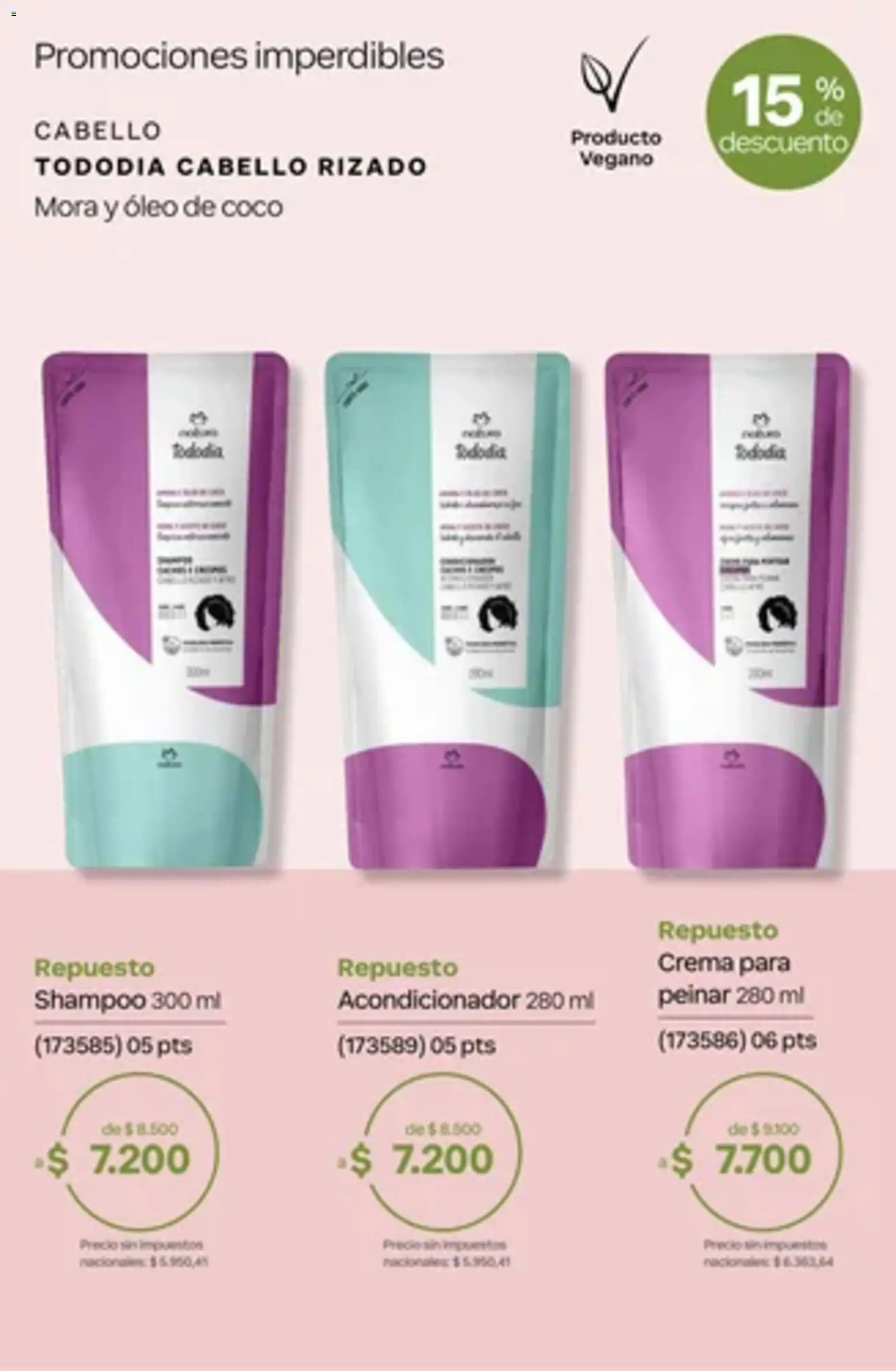 Catálogo Natura Ciclo 14 │ válido desde el 01/10/2026 | Página: 73 | Productos: Coco, Shampoo, Acondicionador, Crema
