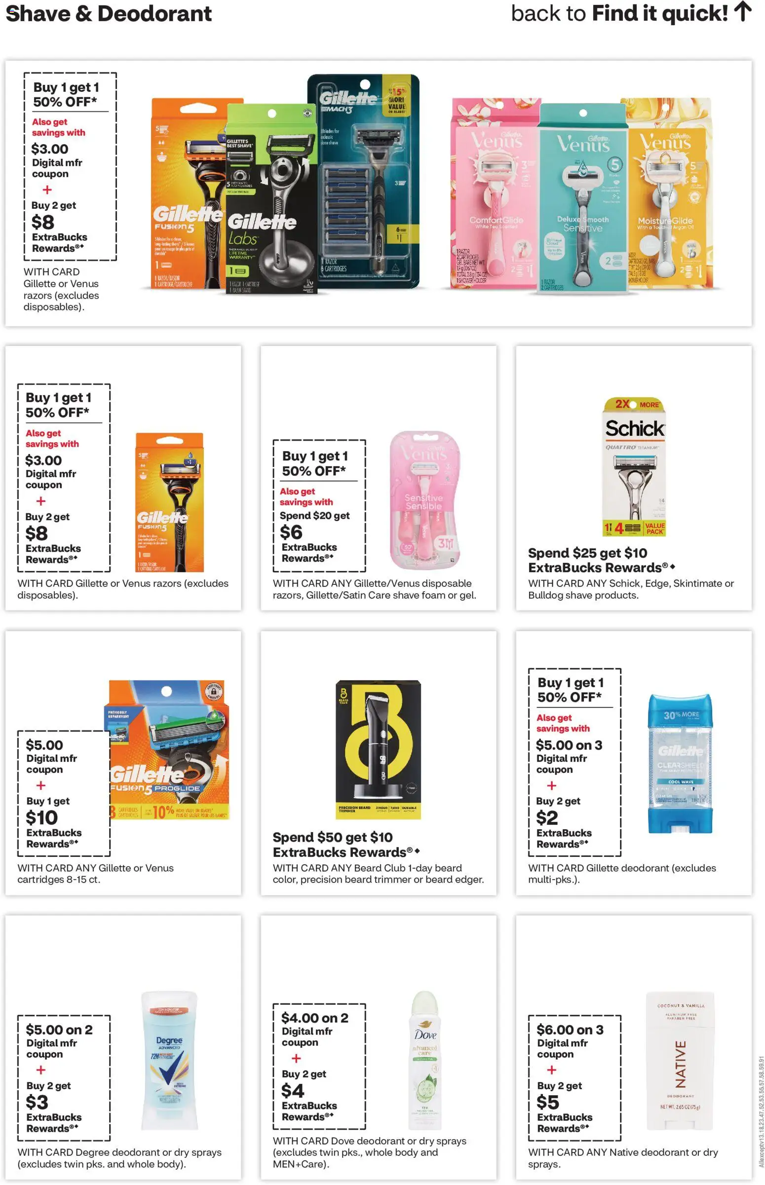 CVS Pharmacy Weekly Ad - valid from 08/30/2026 | Page: 14 | Products: Trimmer, White tea, Deodorant, Coconut