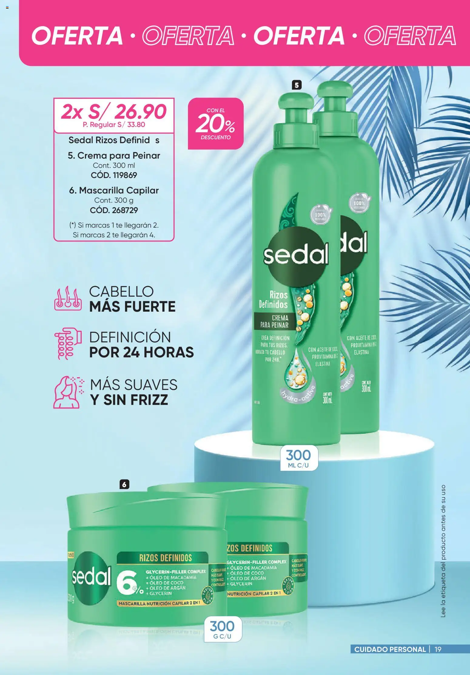 Catálogo Azzorti válido desde 31/08/2026 | Página: 19 | Productos: Mascarilla capilar, Ron, Aceite, Té