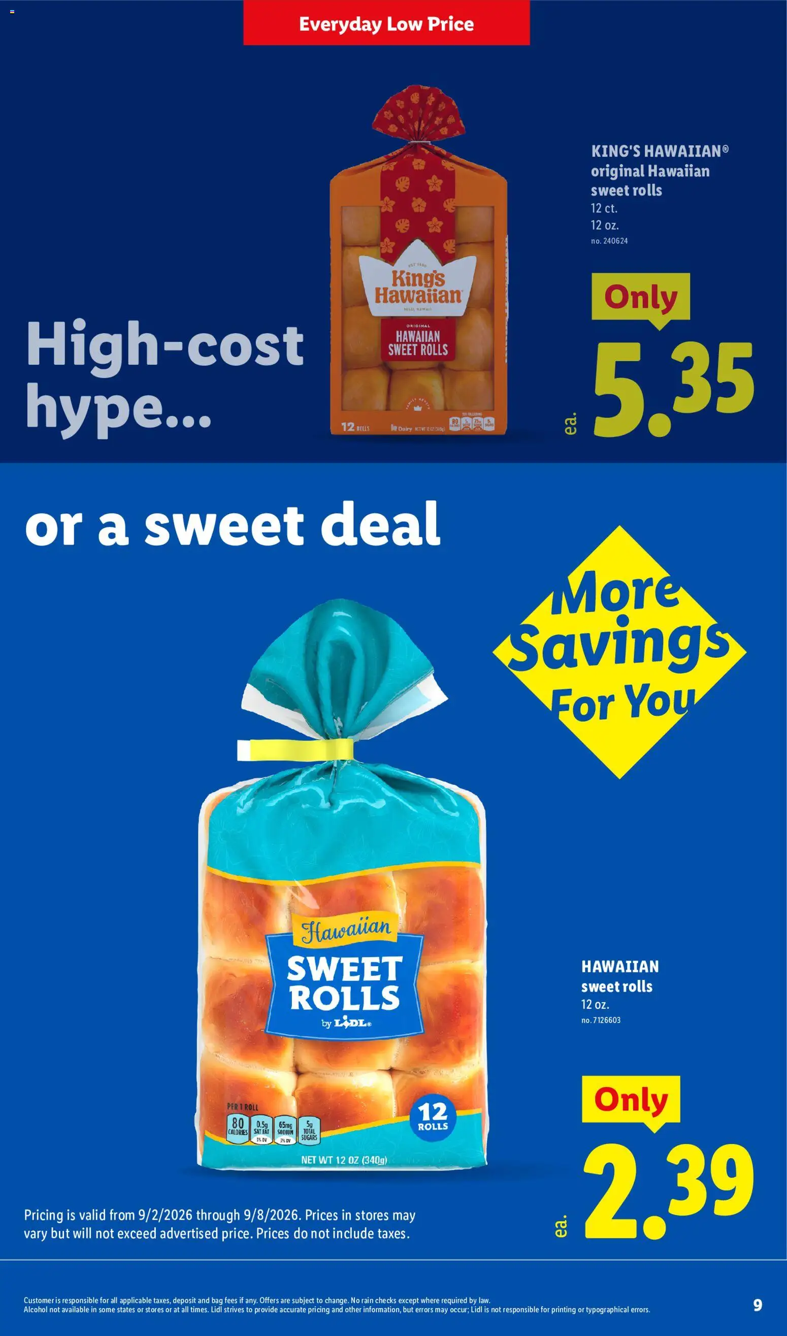 Lidl Weekly Ad - valid from 09/02/2026 | Page: 9 | Products: Alcohol, Hat, Bag