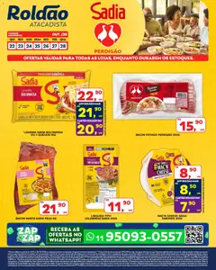Roldão ofertas Sadia e Pedigão - Pré-Visualização do folheto da loja Roldão, válido de 22/10/2026
