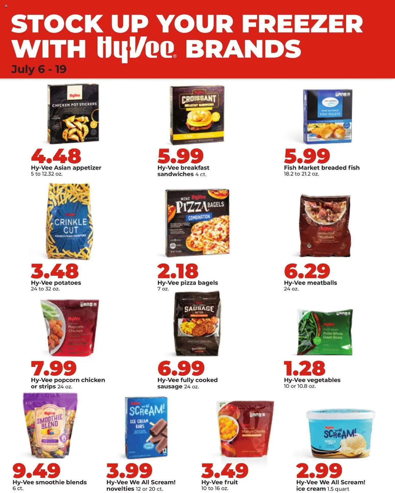 HyVee Weekly Ad - valid from 07/13/2026 | Page: 29 | Products: Stickers, Cream, Potatoes, Vegetables