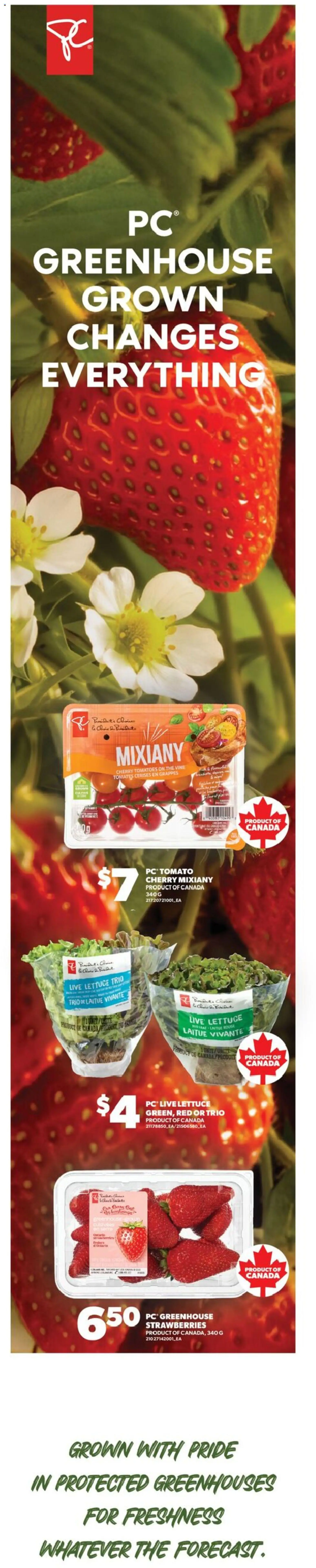 Real Canadian Superstore flyer valid from Oct 1, 2026 | Page: 4 | Products: PC, Tomato, Cherry tomatoes, Tomatoes