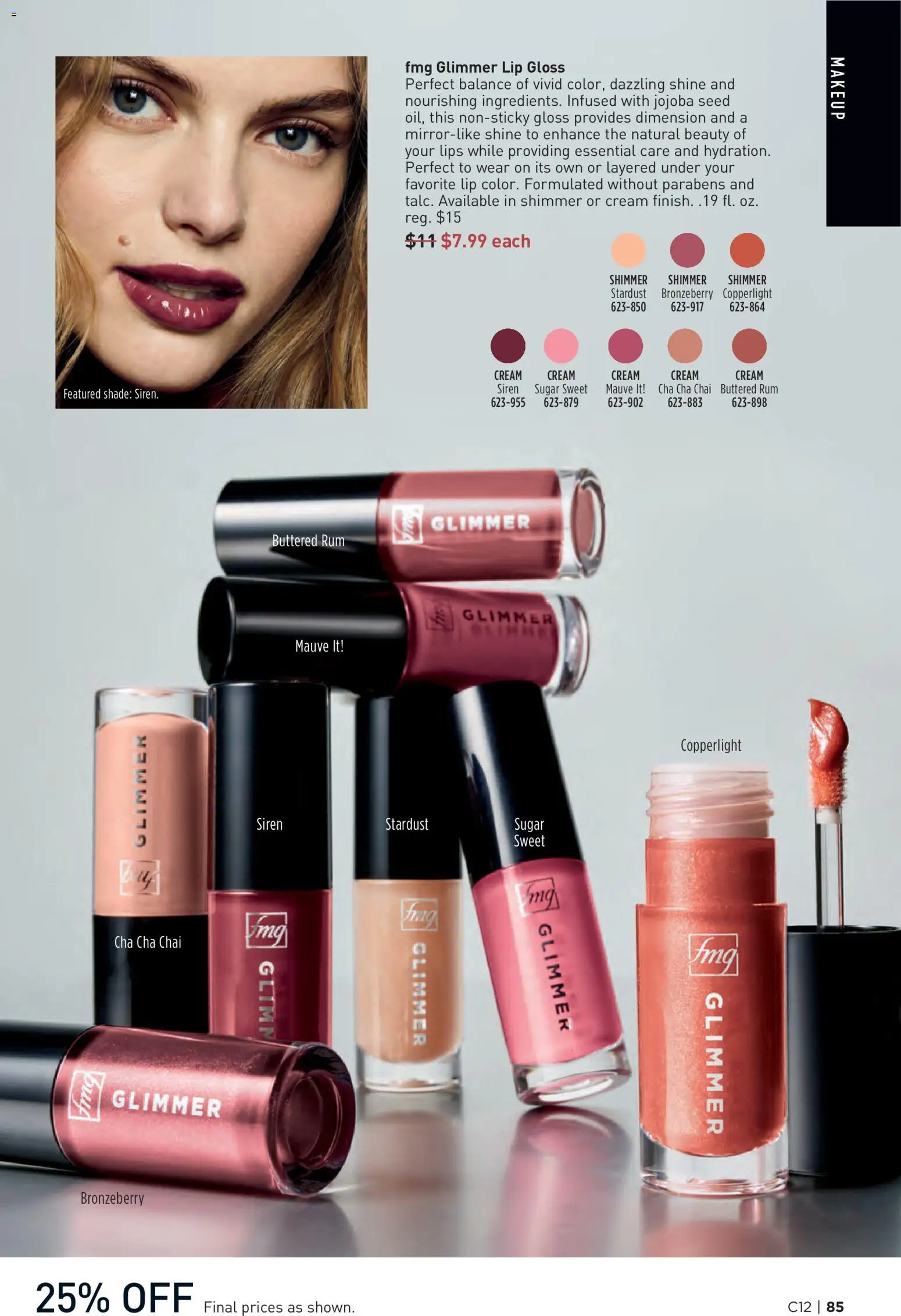 Avon Brochure - valid from 03.06.2026 | Page: 85 | Products: Lip gloss, Cream, Sugar