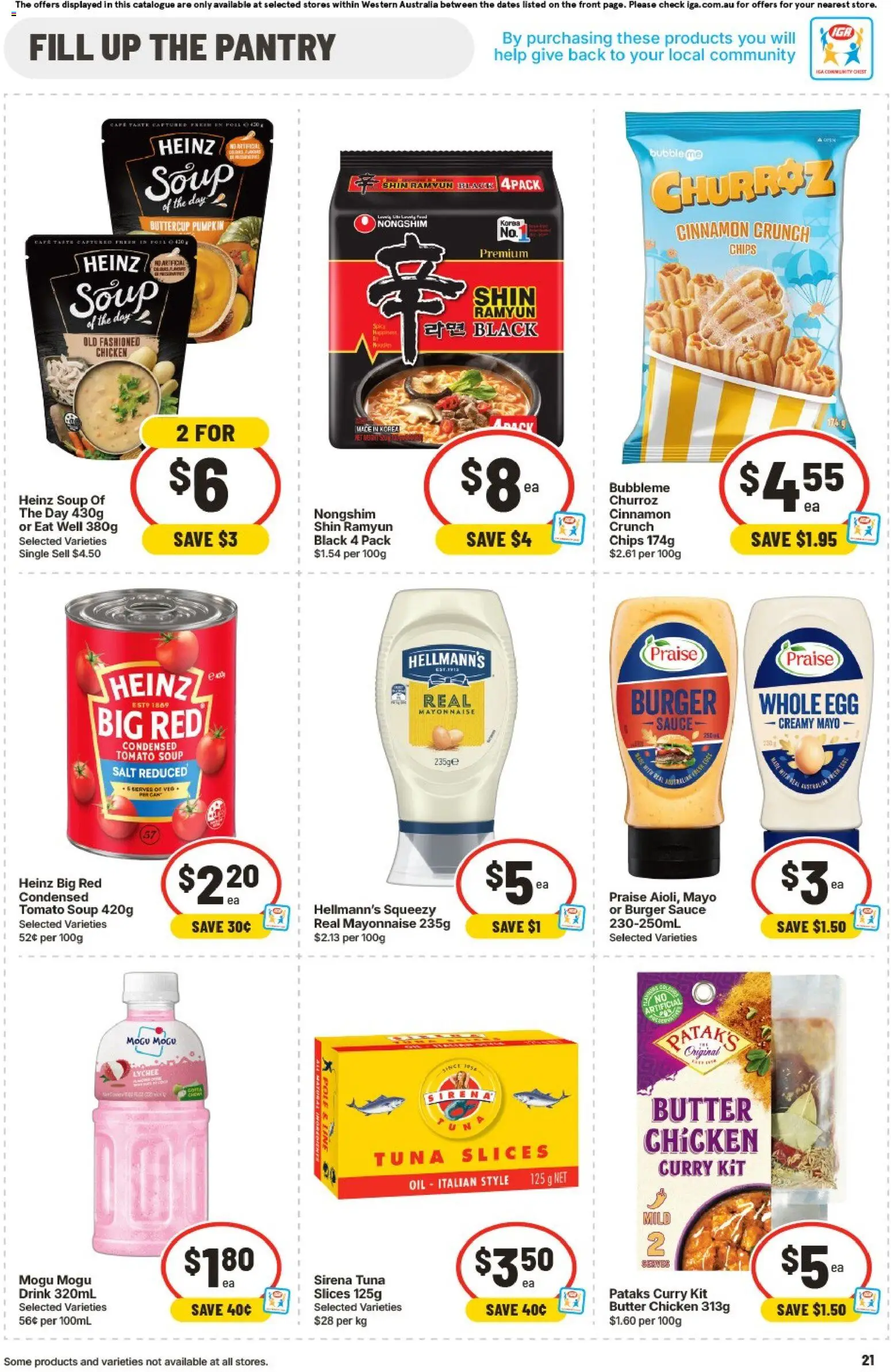 IGA catalogue - valid from 19/08/2026 | Page: 21 | Products: Chips, Mayonnaise, Soup, Foil
