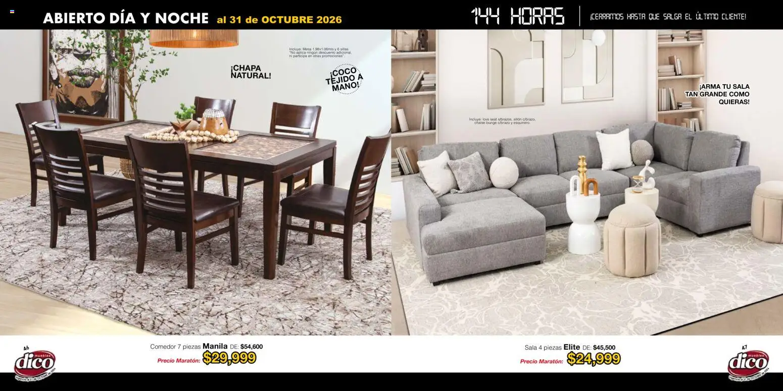 Nuevas ofertas de Muebles Dico válidas en toda la República Mexicana desde el 22/01/2026. ¡Encuentra las mejores ofertas en Muebles Dico catálogo! | Página: 24