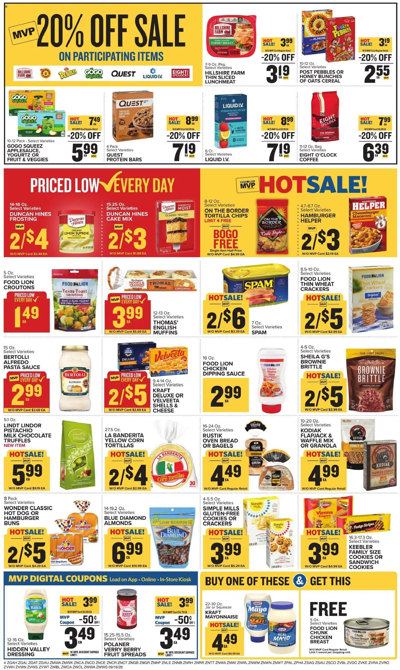 Food Lion Weekly Ad - valid from 09/16/2026 | Page: 8 | Products: Crackers, Turkey breast, Honey, Lemon