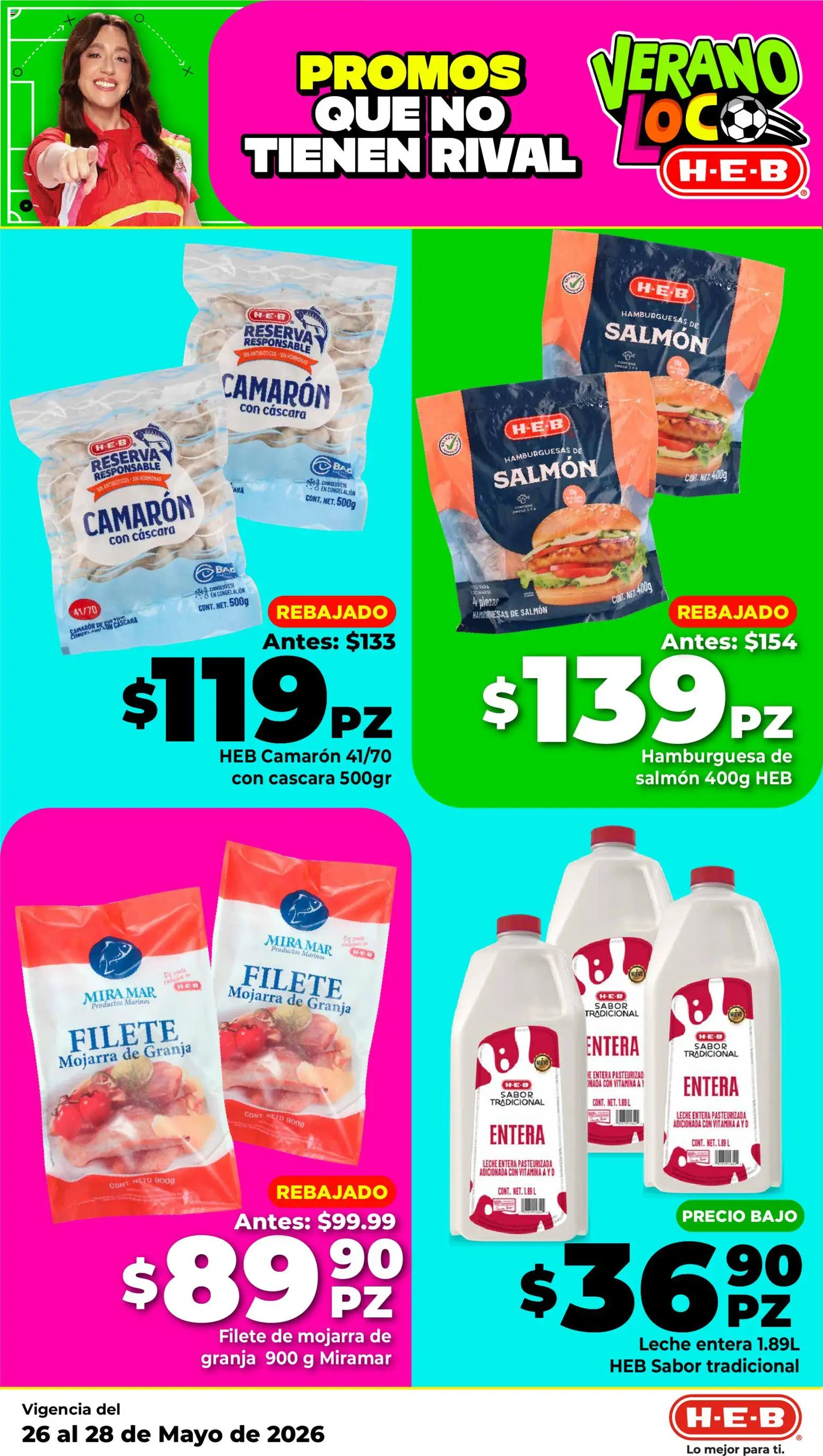 Nuevas ofertas de H-E-B válidas en toda la República Mexicana desde el 26.05.2026. ¡Encuentra las mejores ofertas en H-E-B folleto Ofertas! | Página: 2 | Productos: Leche