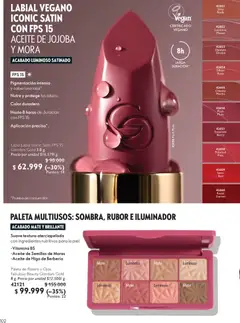 Oriflame catálogo c10 2026 -  Vista previa de la revista de la tienda Oriflame valido desde el 11/07/2026 | Página: 102 | Productos: Iluminador, Semillas, Lápiz labial, Aceite