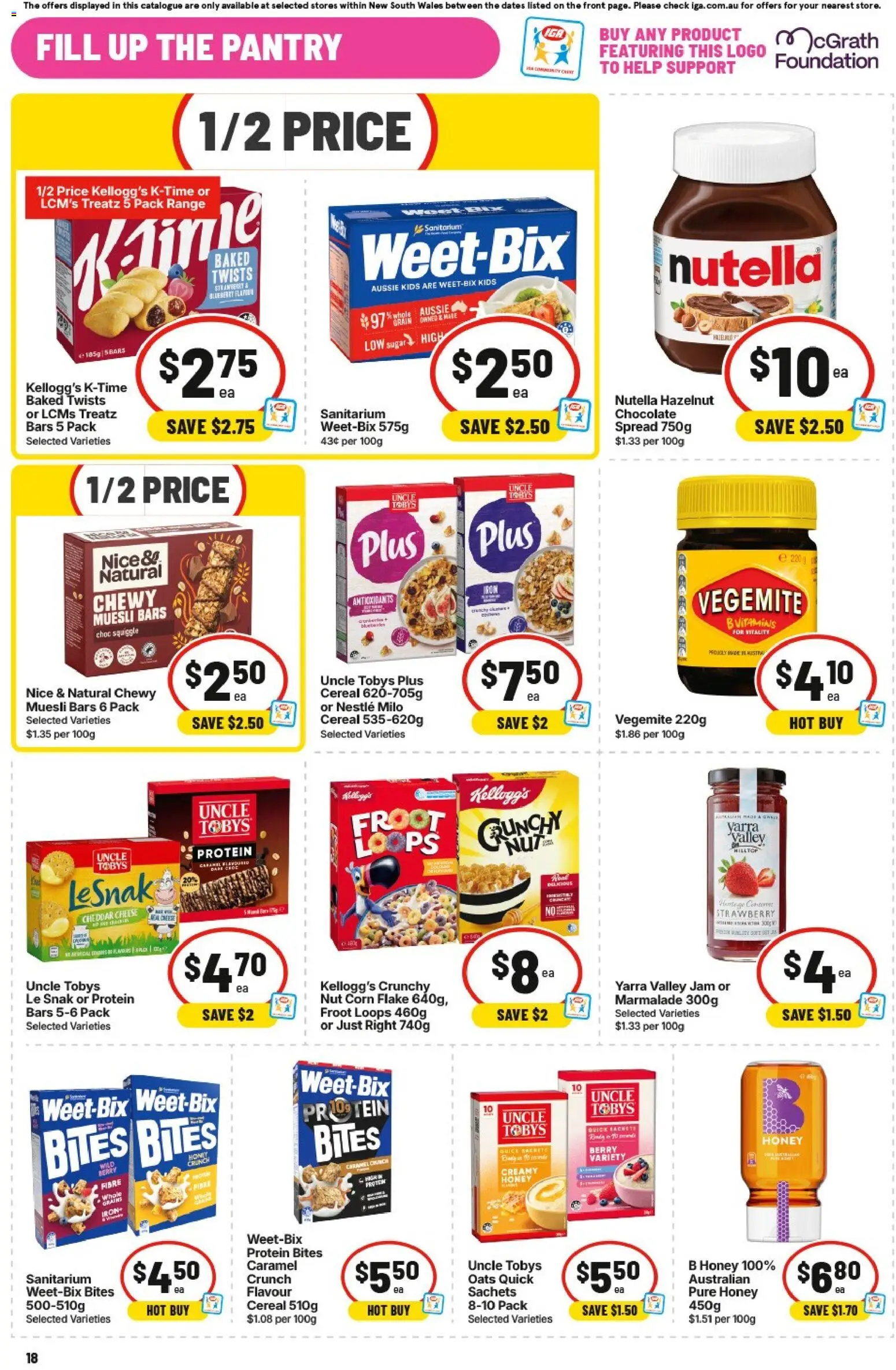 IGA catalogue - valid from 23/09/2026 | Page: 26 | Products: Protein, Chocolate, Cereal, Cheddar
