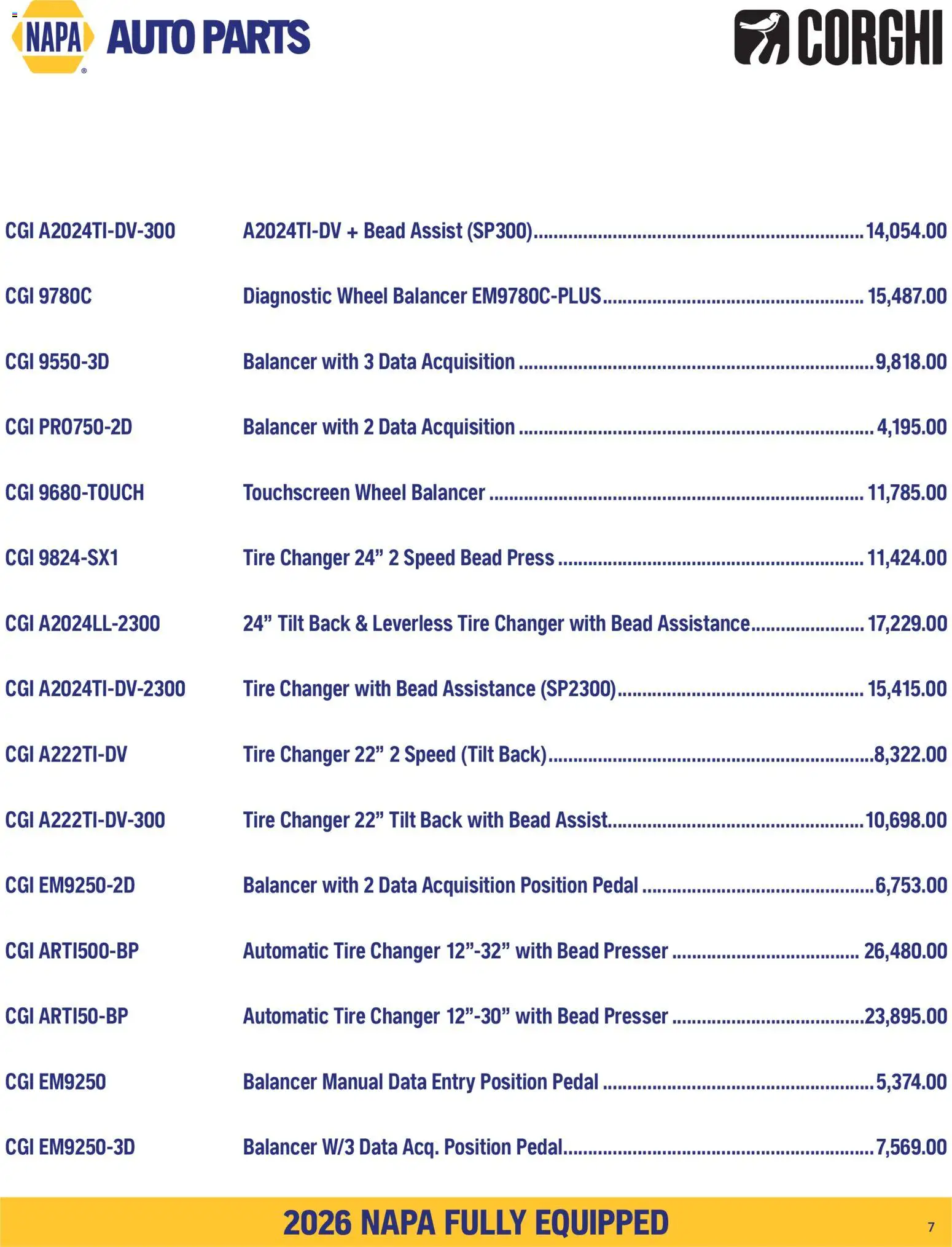 NAPA Auto Parts flyer valid from Sep 1, 2026 | Page: 9
