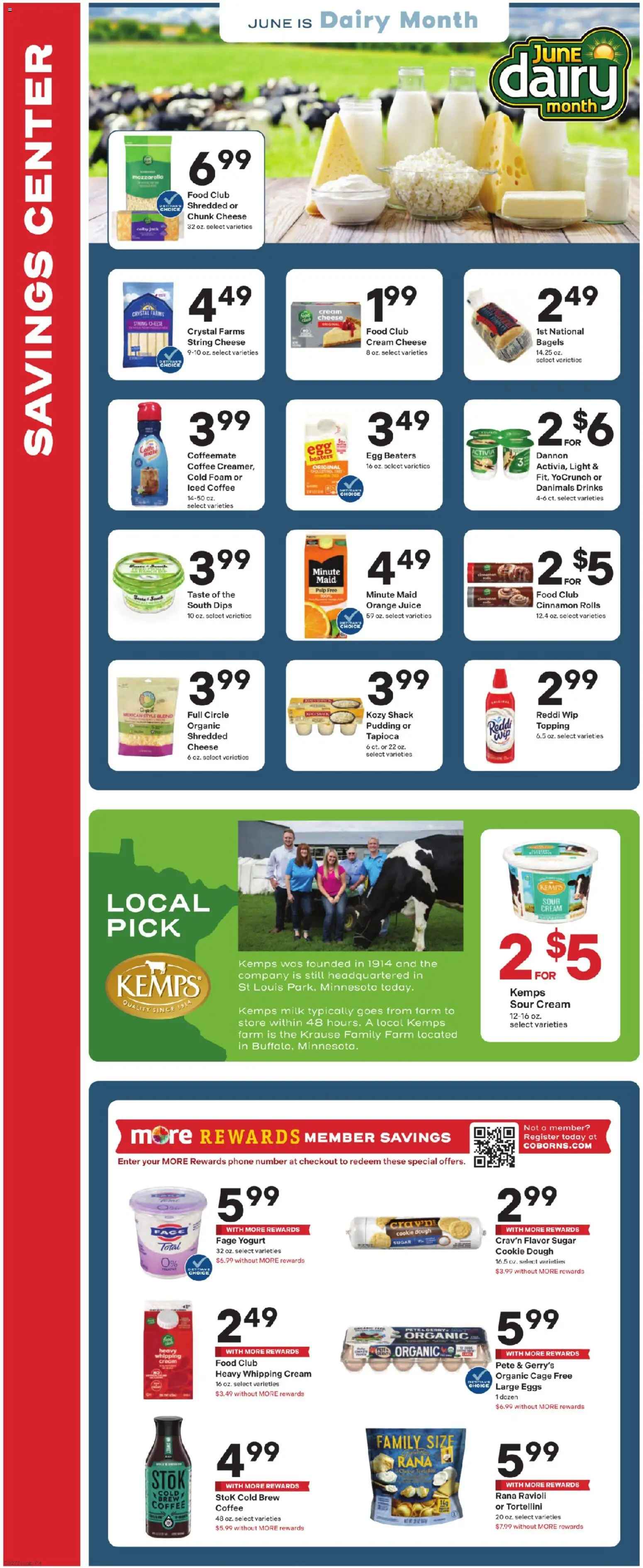 Coborn's Weekly Ad - valid from 27.05.2026 | Page: 4 | Products: Milk, Eggs, Juice, Sugar