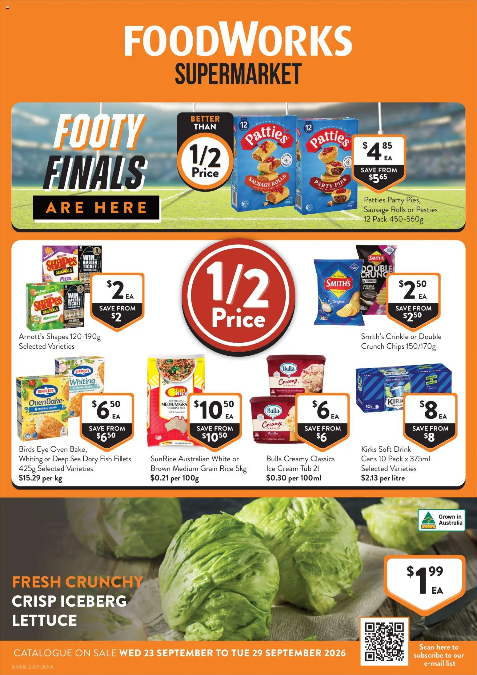 Foodworks catalogue - valid from 16/09/2026 | Page: 1 | Products: Pizza, Fish, Salt, Pies
