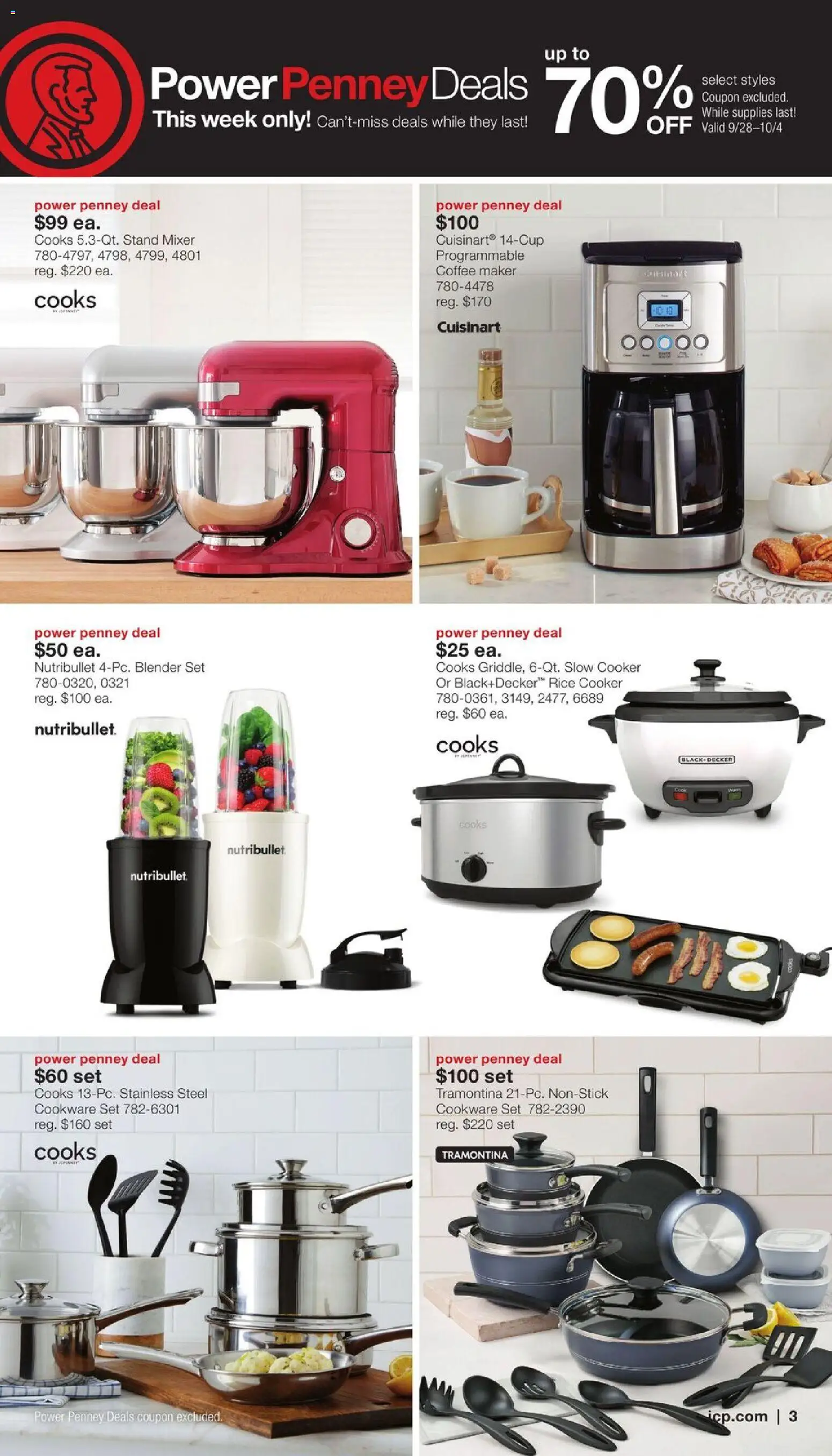 JCPenney Semi-Annual Home Sale - valid from 09/28/2026 | Page: 2 | Products: Cooker, Blender, Rice Cooker, Mixer