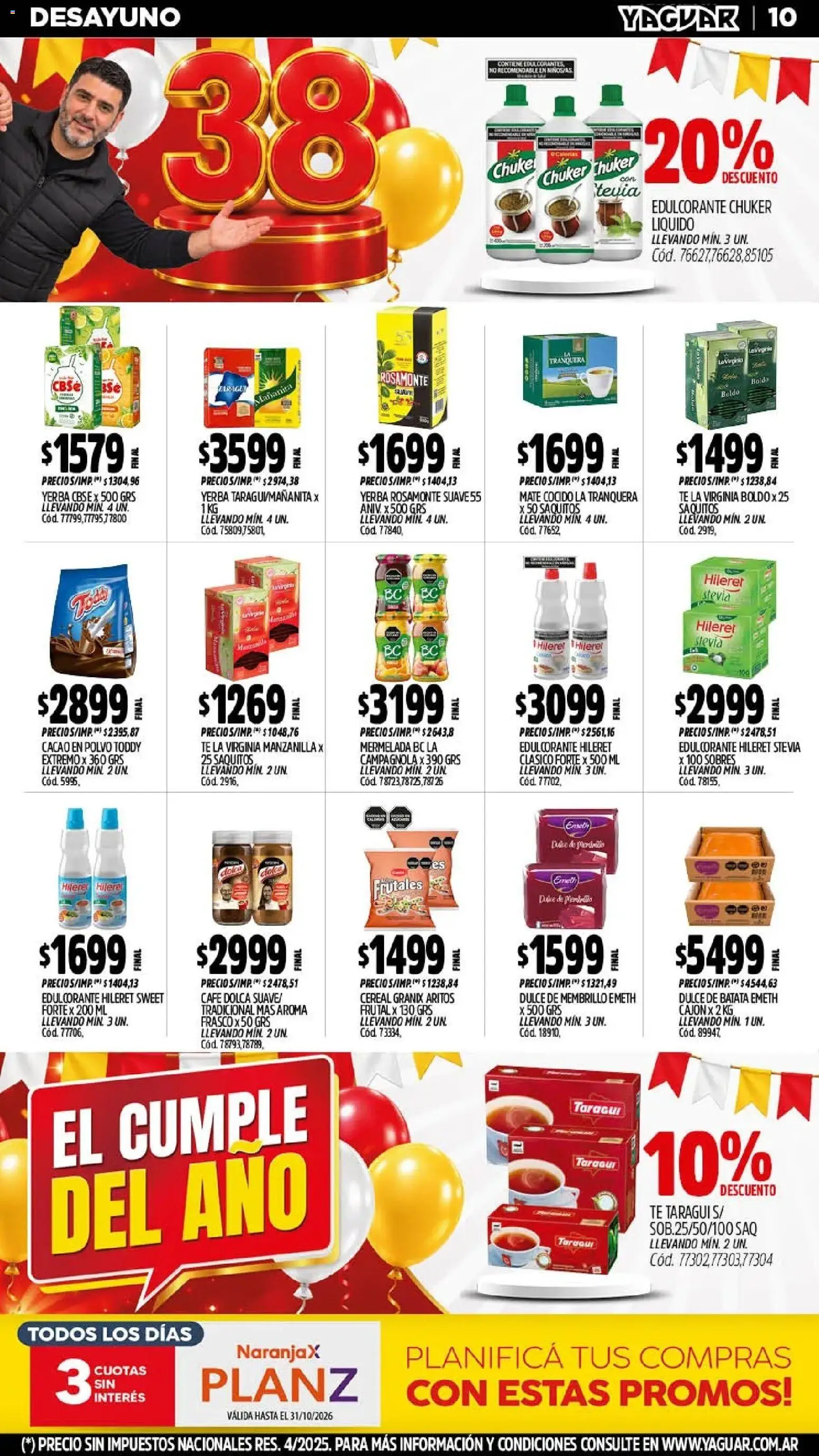 Yaguar - Oferta Semanal Córdoba │ válido desde el 19/10/2026 | Página: 11
