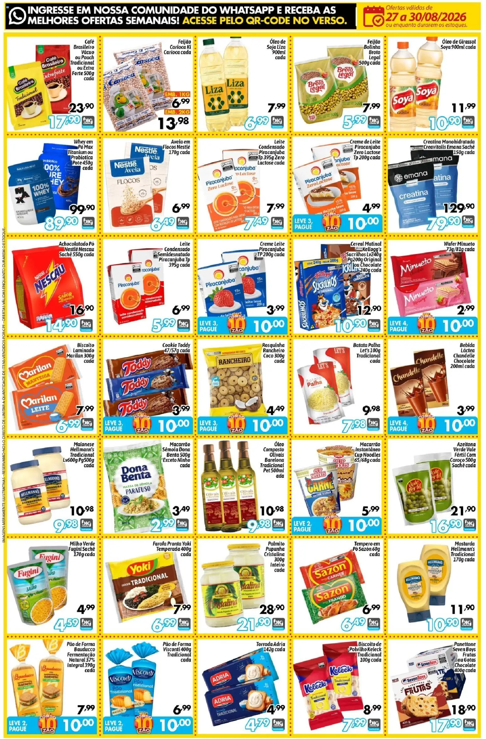 Big Compra Folheto - válido de 27/08/2026 | Página: 2 | Produtos: Coco, Palmito, Chocolate, Creme