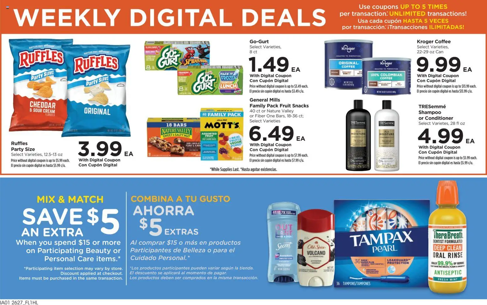 Food 4 Less Weekly Ad - valid from 08/05/2026 | Page: 3 | Products: Shampoo, Chocolate, Sour cream, Cream