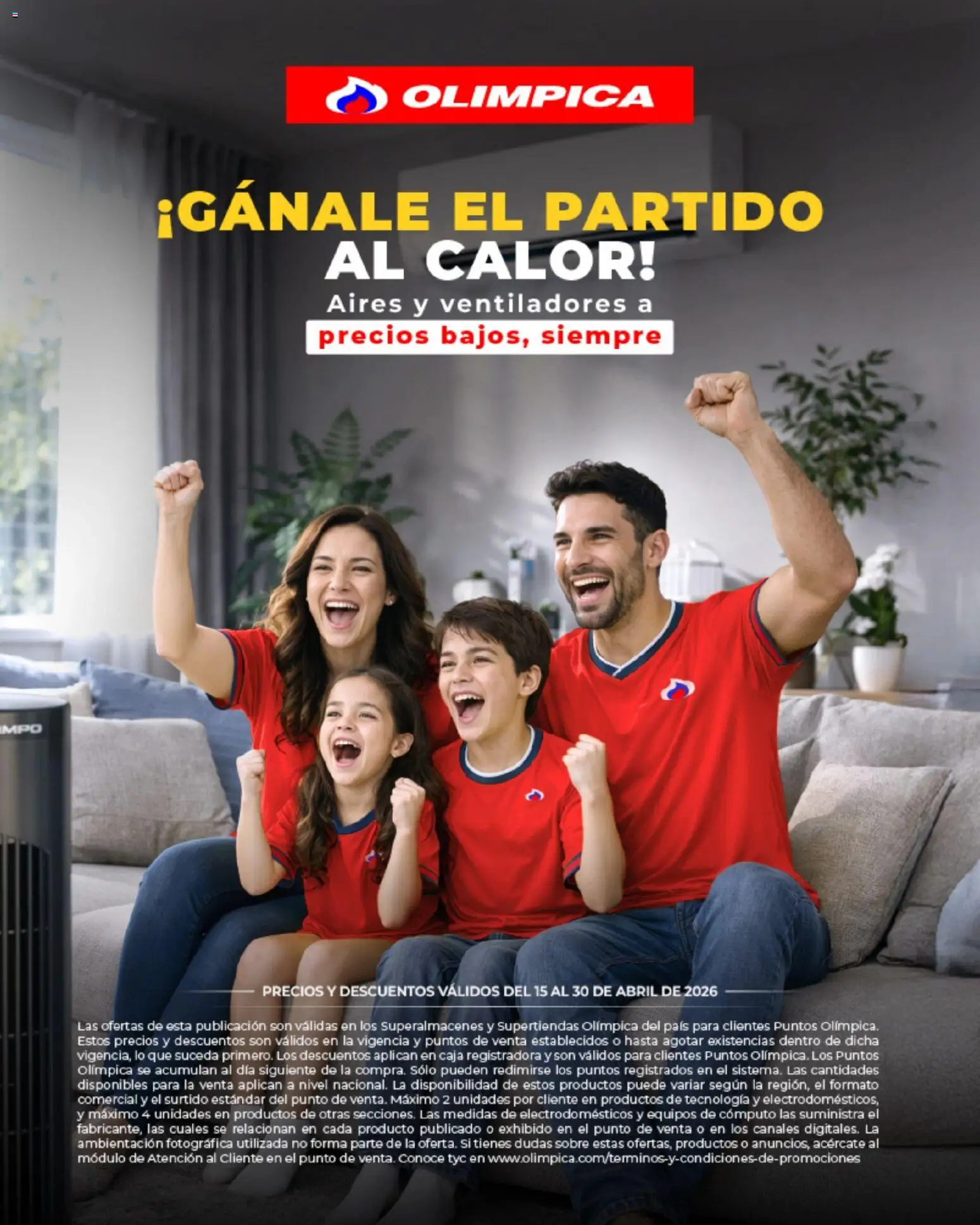 Olímpica revista - valida desde el 15.04.2026 | Página: 1 | Productos: Sobre, Caja