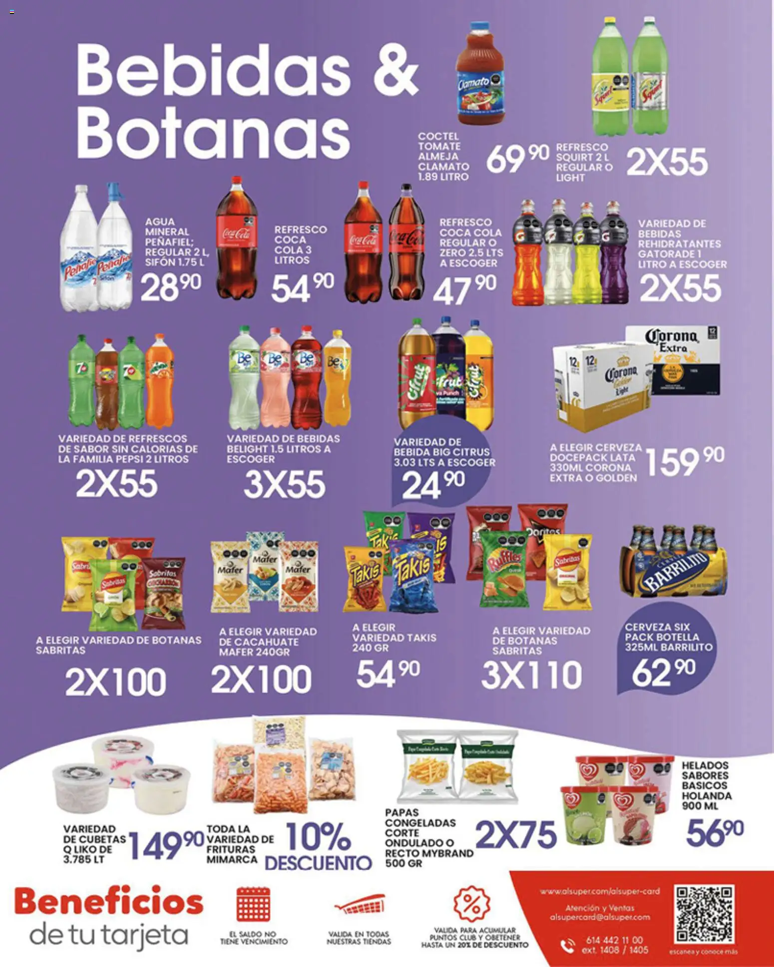 Nuevas ofertas de Alsuper válidas en toda la República Mexicana desde el 08.05.2026. ¡Encuentra las mejores ofertas en Alsuper folleto Laguna! | Página: 7 | Productos: Cacahuate, Agua, Cerveza, Botella