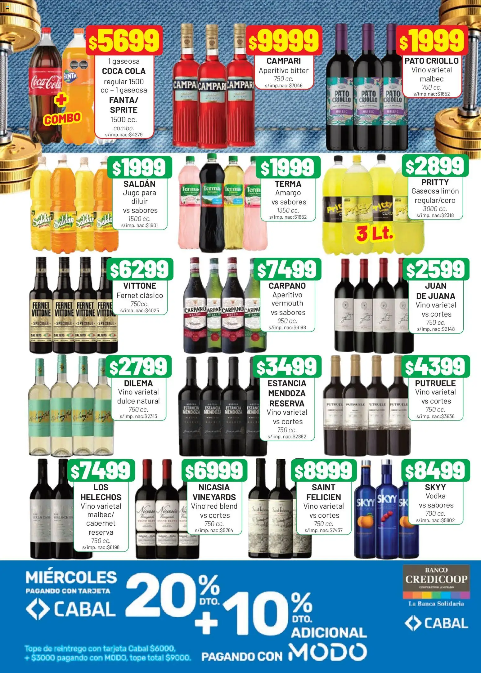 Almacor catálogo │ válido desde el 03/09/2026 | Página: 7 | Productos: Vodka, Carpa, Gaseosa, Jugo