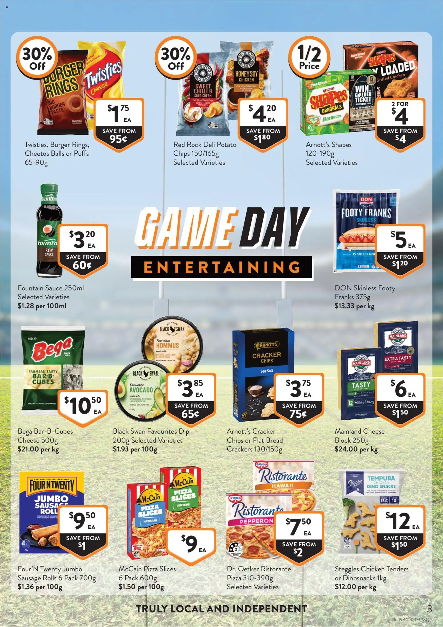 Foodworks catalogue - valid from 30/09/2026 | Page: 3 | Products: Snacks, Crackers, Sour cream, Oven