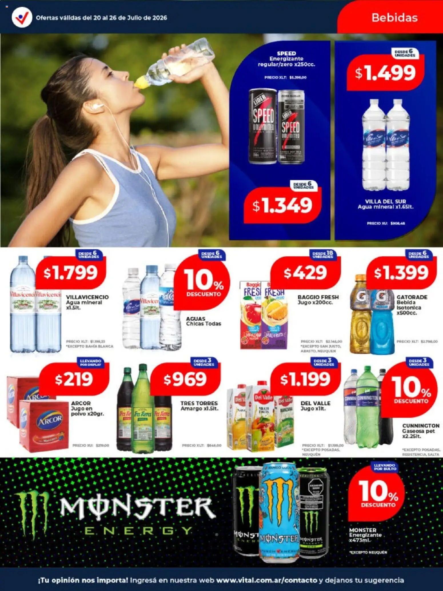 Vital - Ofertas │ válido desde el 20/07/2026 | Página: 14 | Productos: Polvo, Gaseosa, Agua, Mango
