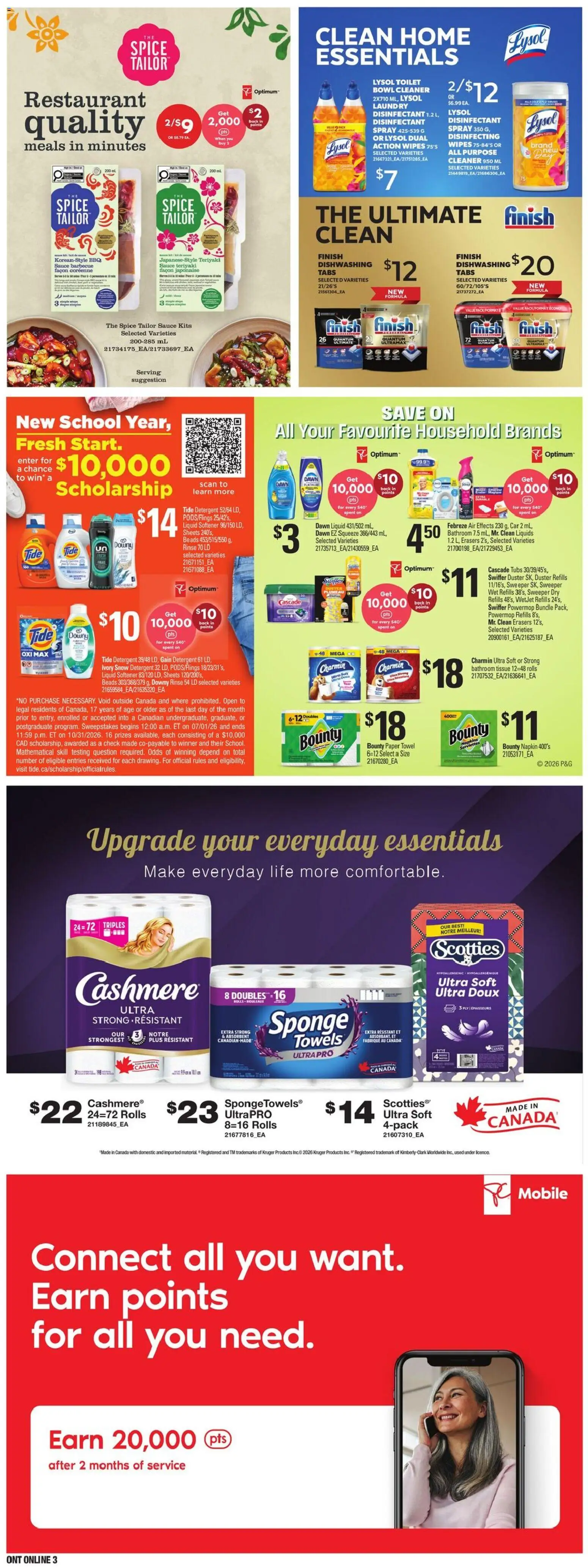 Zehrs flyer valid from Aug 20, 2026 | Page: 13 | Products: PC, Sponge, Towels, Detergent
