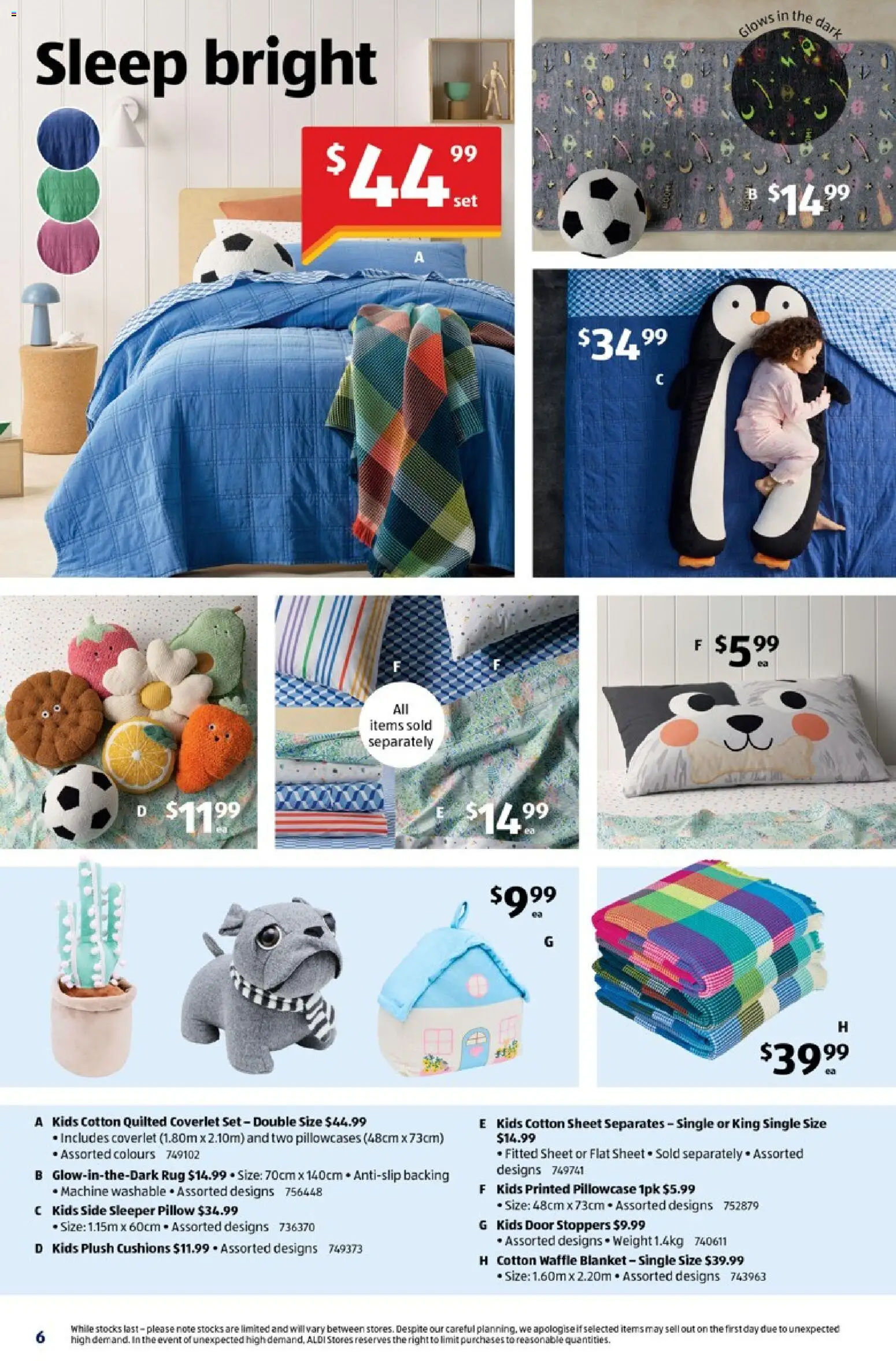 Aldi catalogue - valid from 22/09/2026 | Page: 6 | Products: Rug, Door, Bed, Blanket
