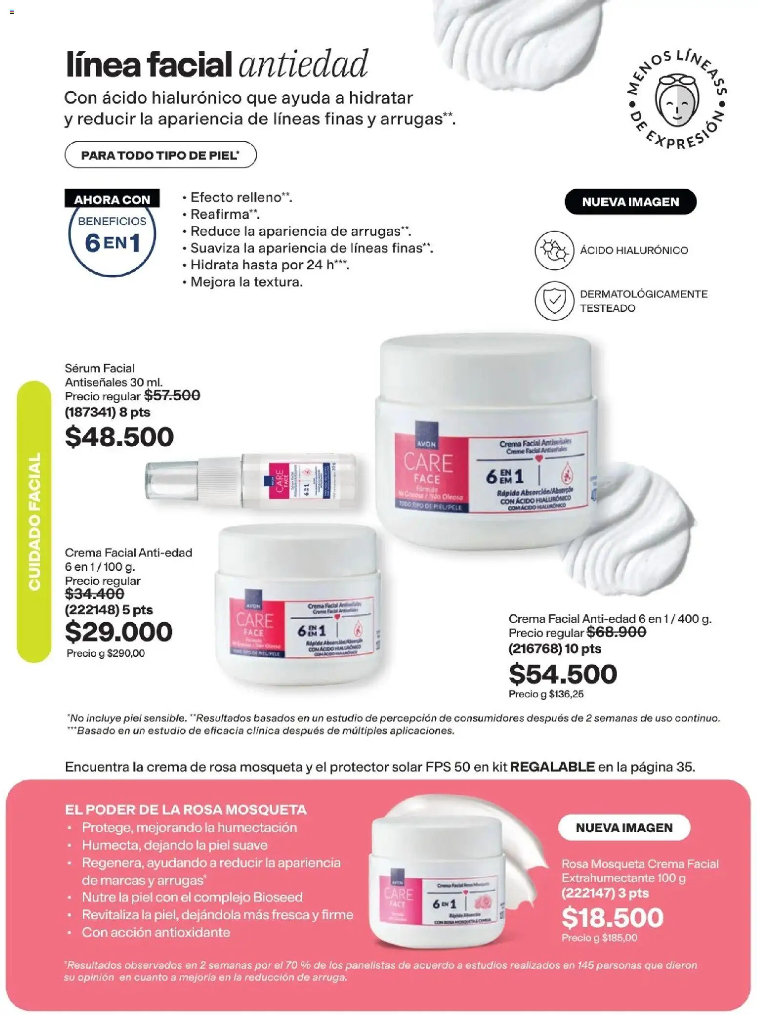 Avon revista - valida desde el 29/07/2026 | Página: 112 | Productos: Crema, Serum, Protector solar