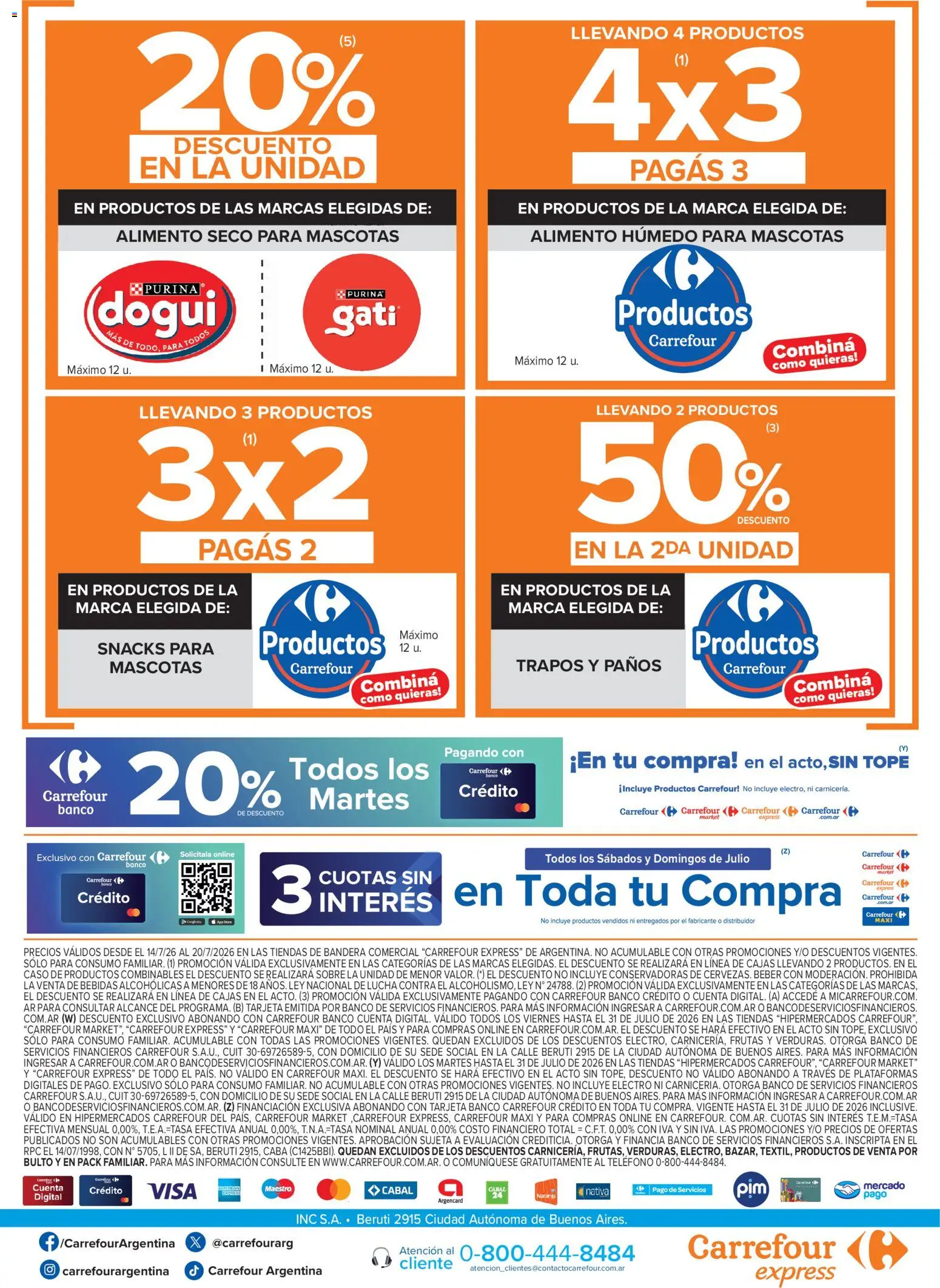 Carrefour Express │ válido desde el 14/07/2026 | Página: 7 | Productos: Teléfono, Sobre
