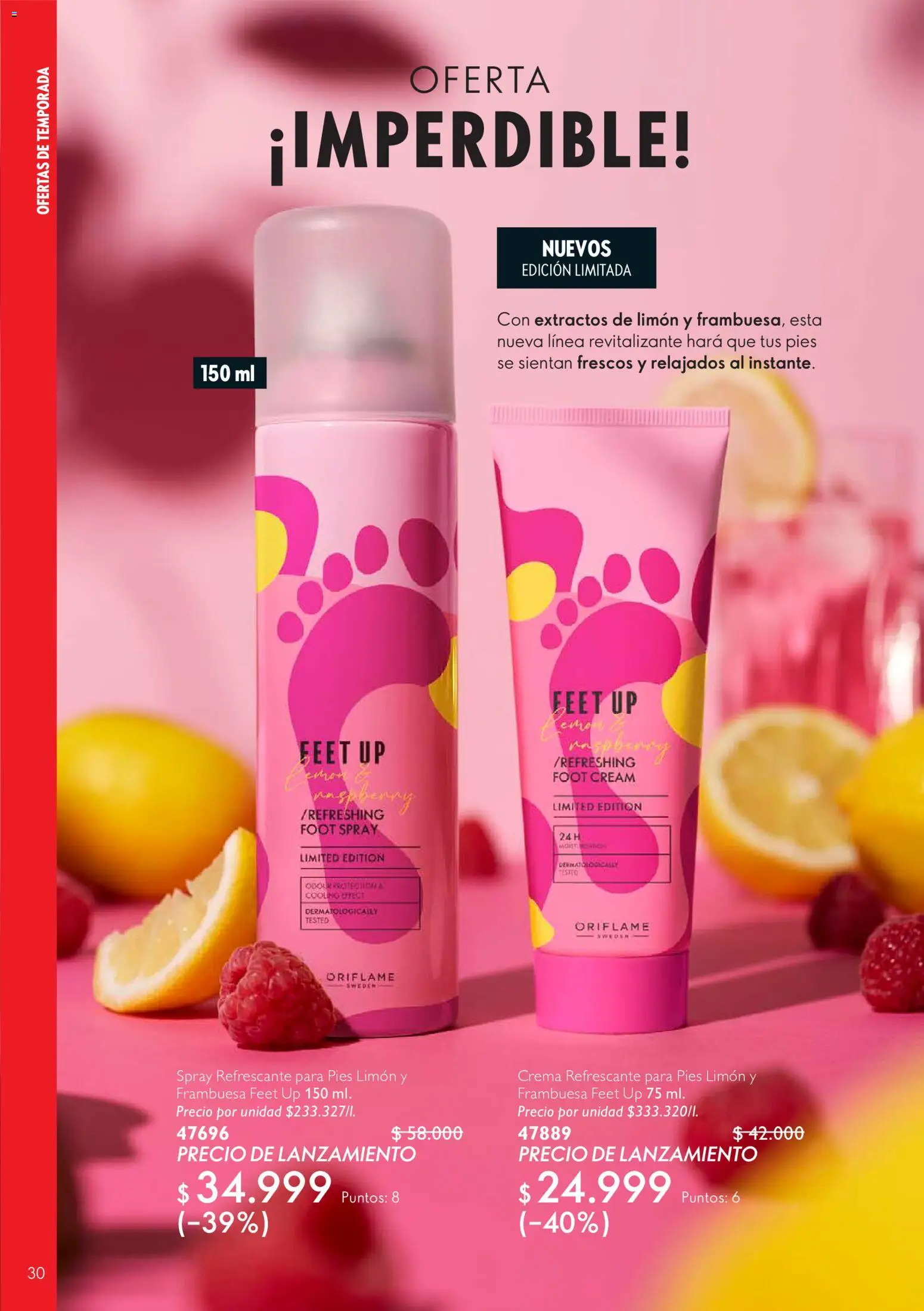 Oriflame revista - valida desde el 01/08/2026 | Página: 30 | Productos: Crema, Limón