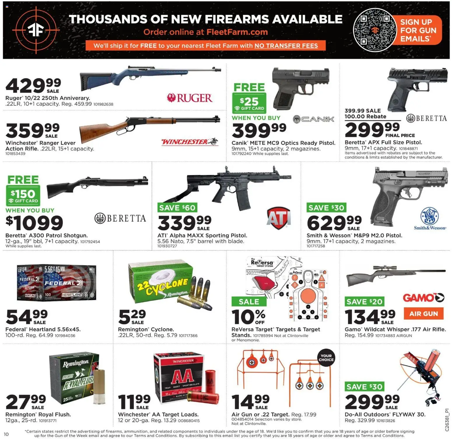 Mills Fleet Farm Weekly Ad - valid from 09/14/2026 | Page: 16 | Products: Gun