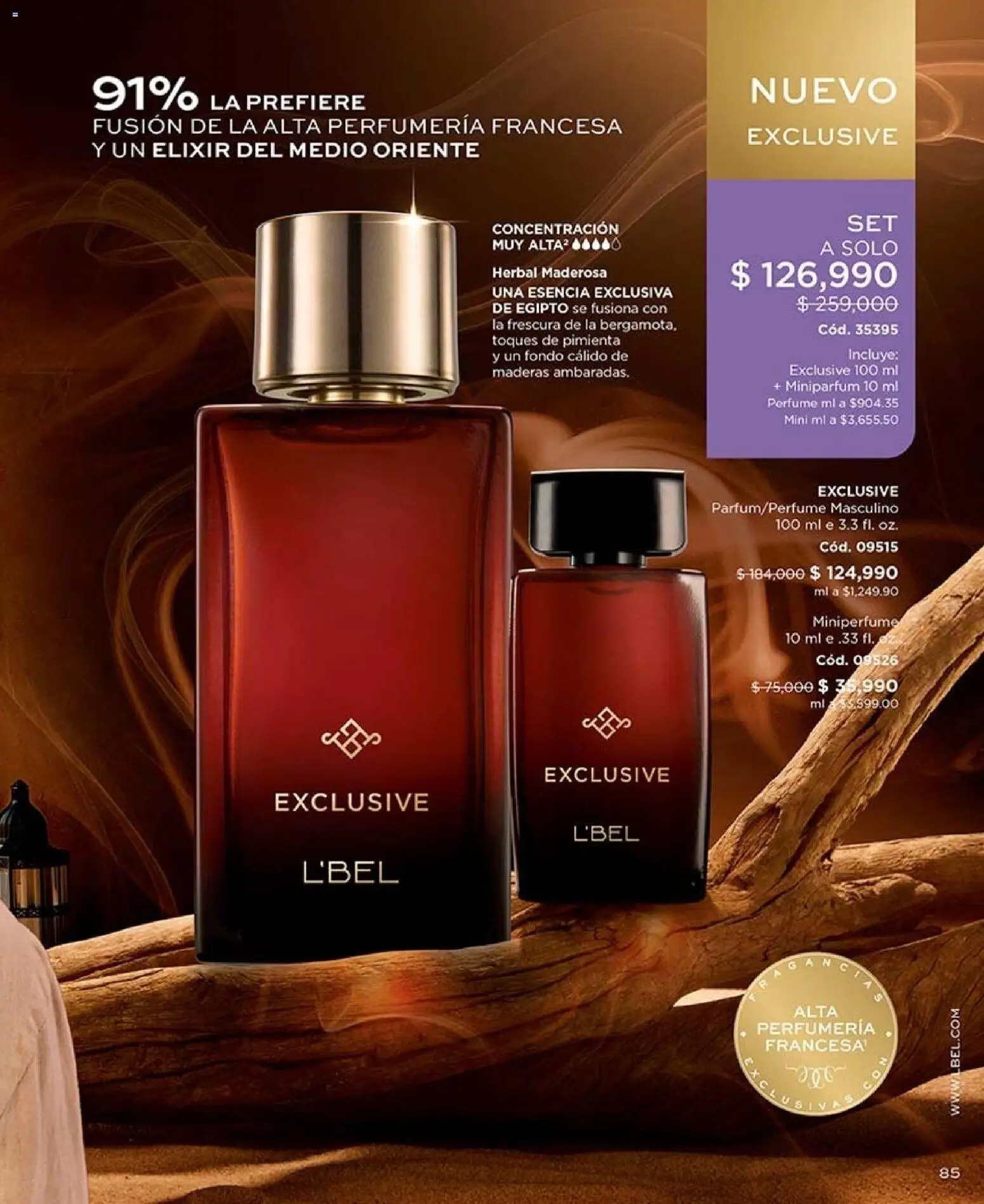 L'Bel revista - valida desde el 28/08/2026 | Página: 85 | Productos: Pimienta, Perfume