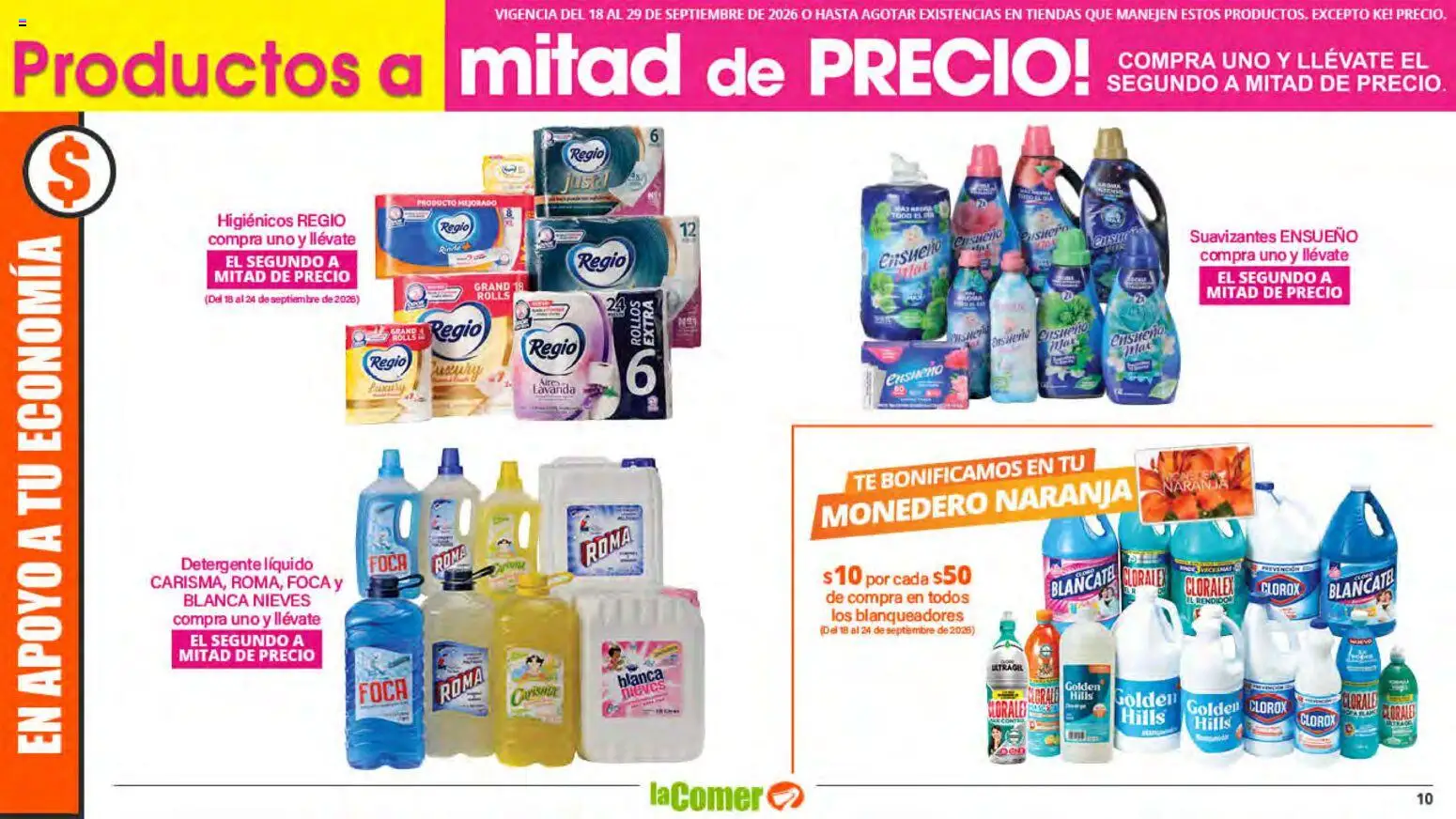 Nuevas ofertas de La Comer válidas en toda la República Mexicana desde el 18/09/2026. ¡Encuentra las mejores ofertas en La Comer folleto! | Página: 10
