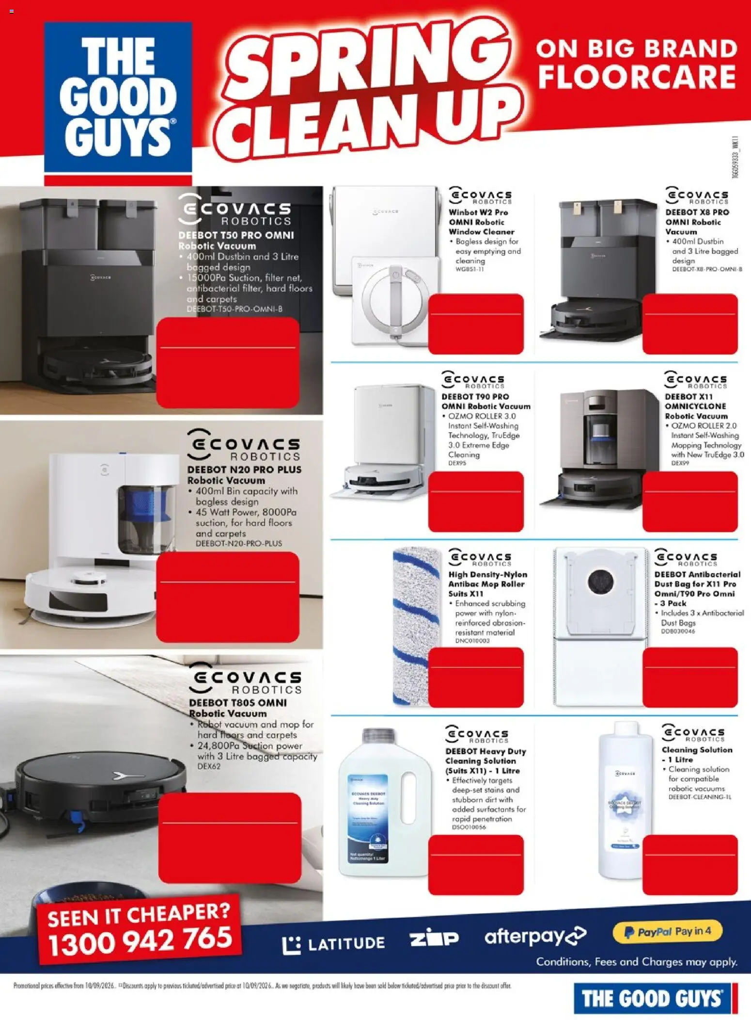 The Good Guys catalogue - valid from 10/09/2026 | Page: 9 | Products: Mop, Cleaner, Window, Bag