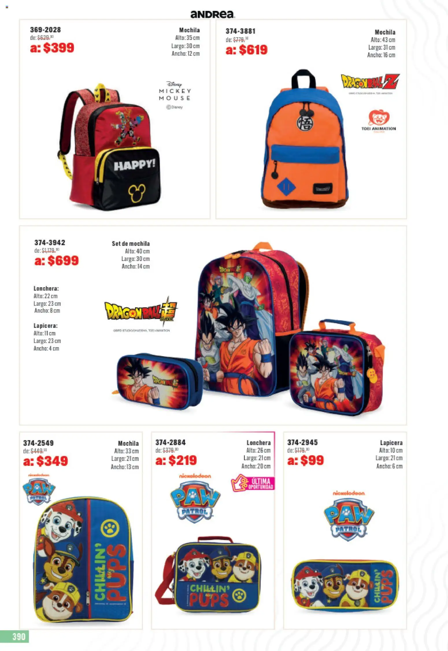 Nuevas ofertas de Andrea válidas en toda la República Mexicana desde el 31.05.2026. ¡Encuentra las mejores ofertas en Andrea catálogo Outlet! | Página: 390