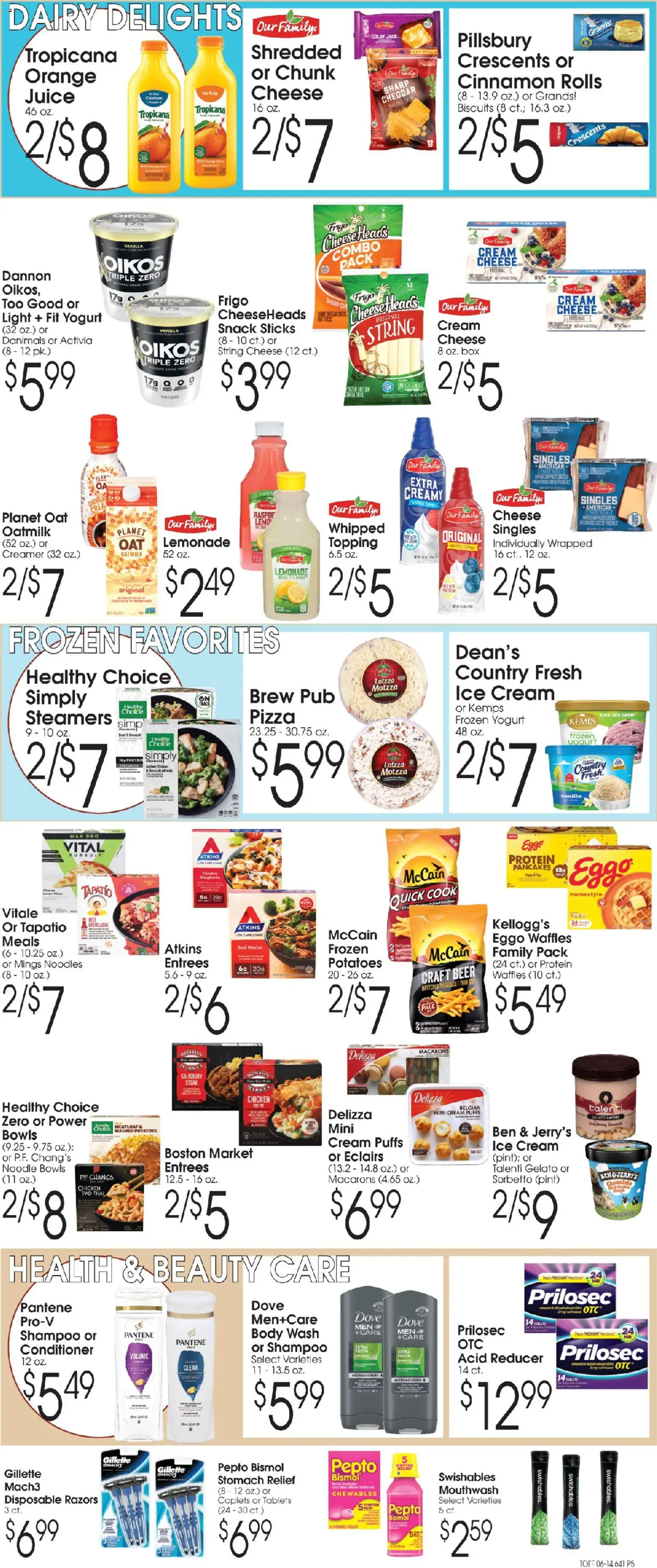 Family Fare Ad - valid from 14.06.2026 | Page: 5 | Products: Shampoo, Yogurt, Chocolate, Pizza